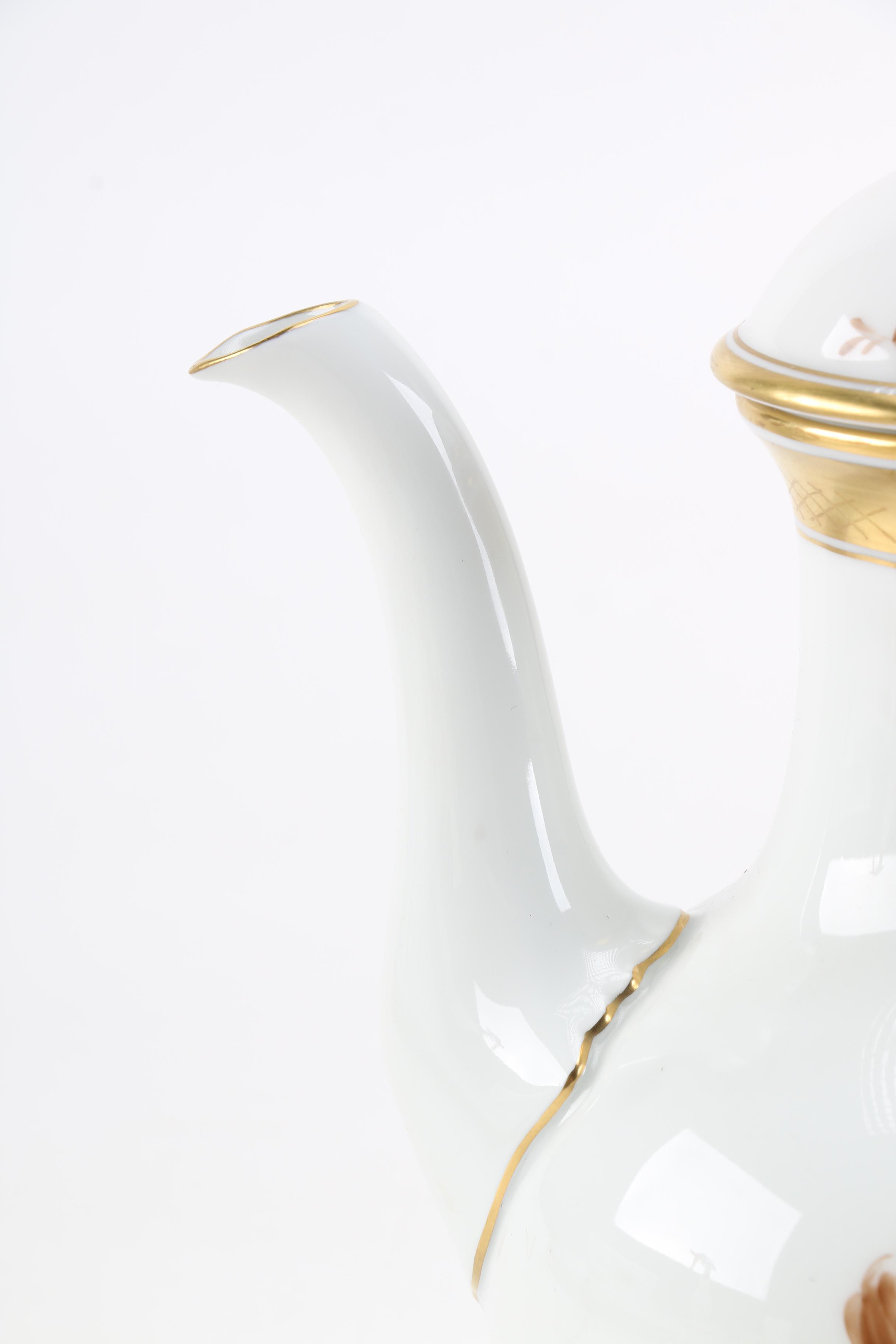 Royal Copenhagen "Brown Rose" Coffee Set