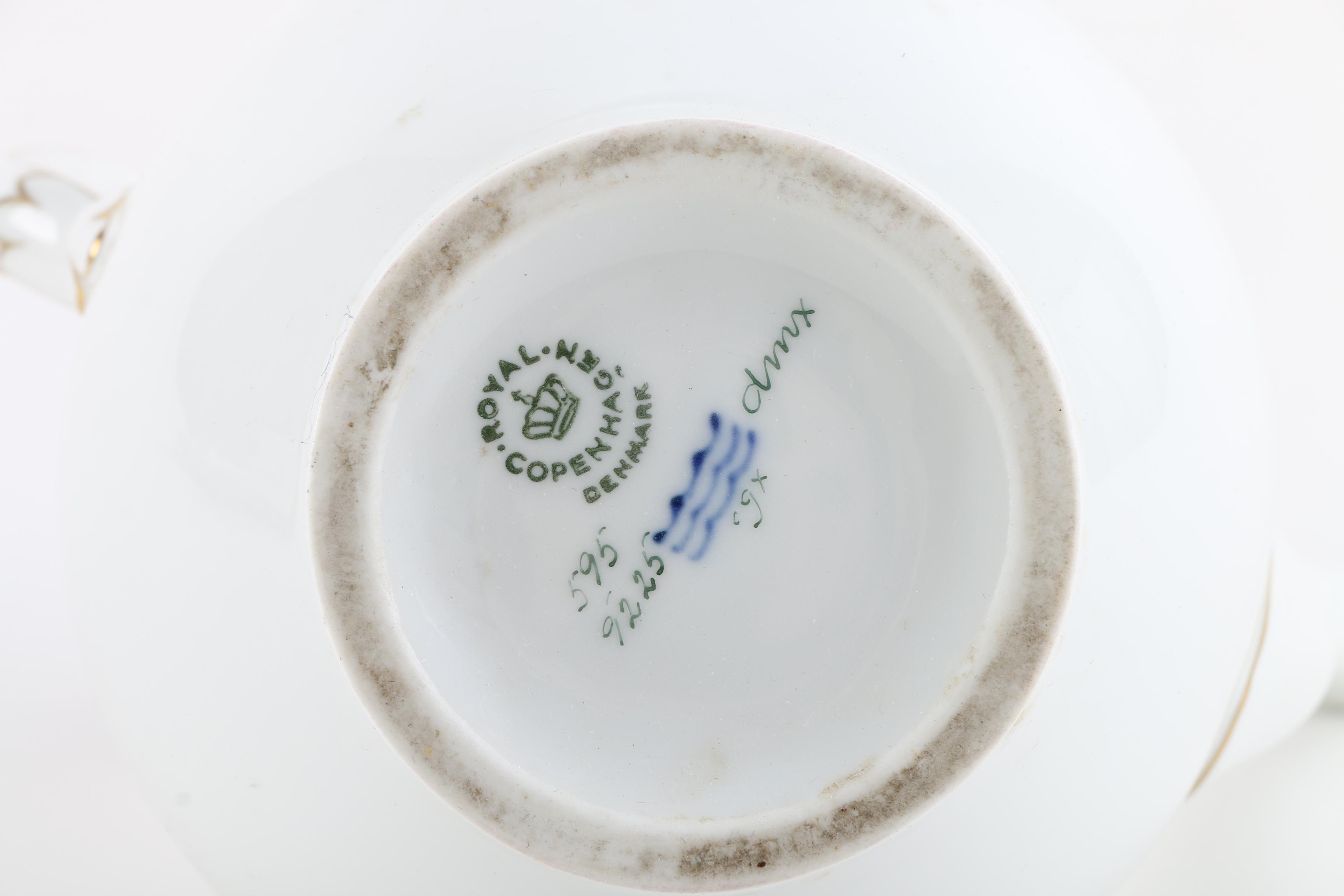 Royal Copenhagen "Brown Rose" Coffee Set