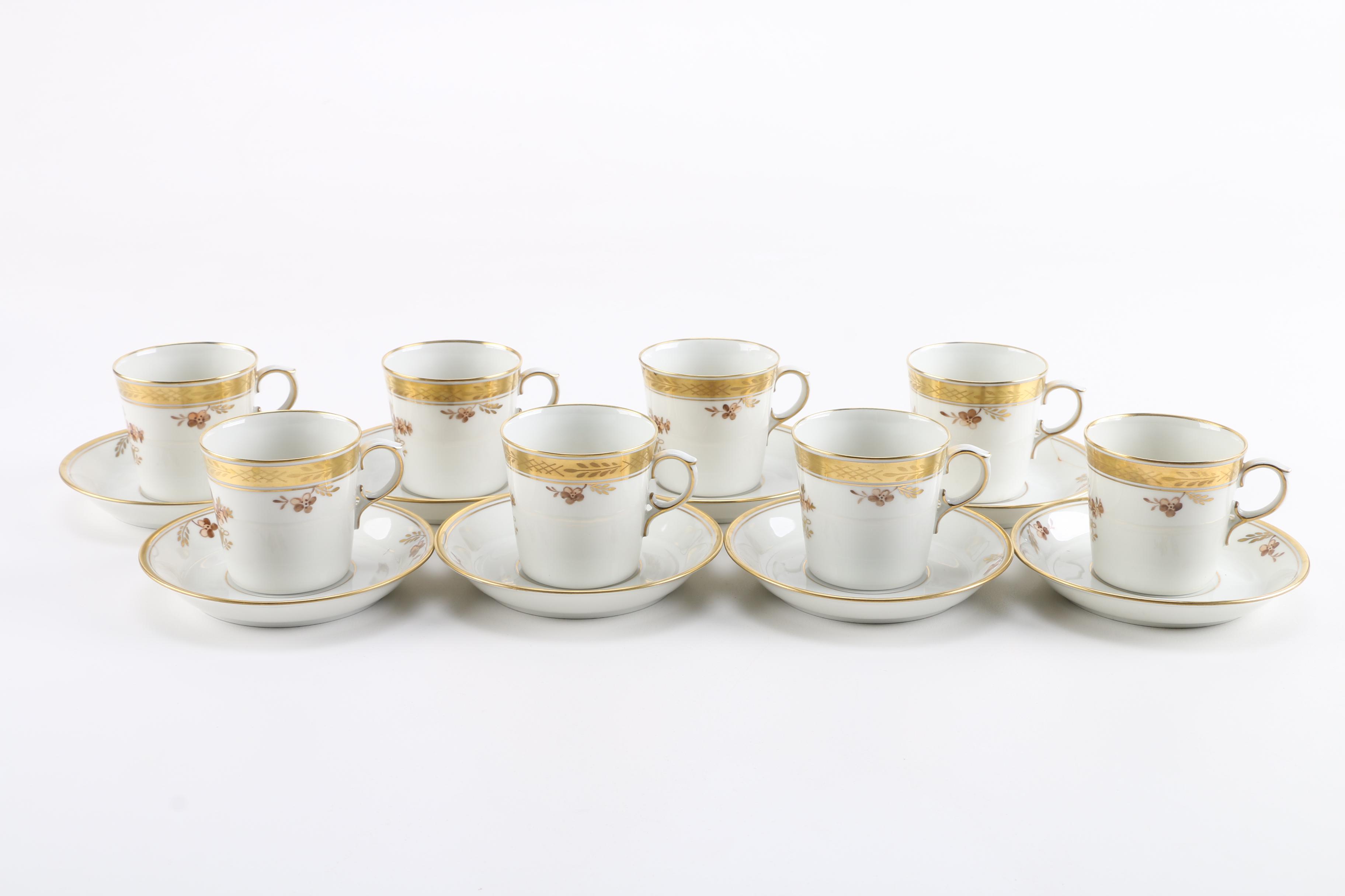 Royal Copenhagen "Brown Rose" Coffee Set