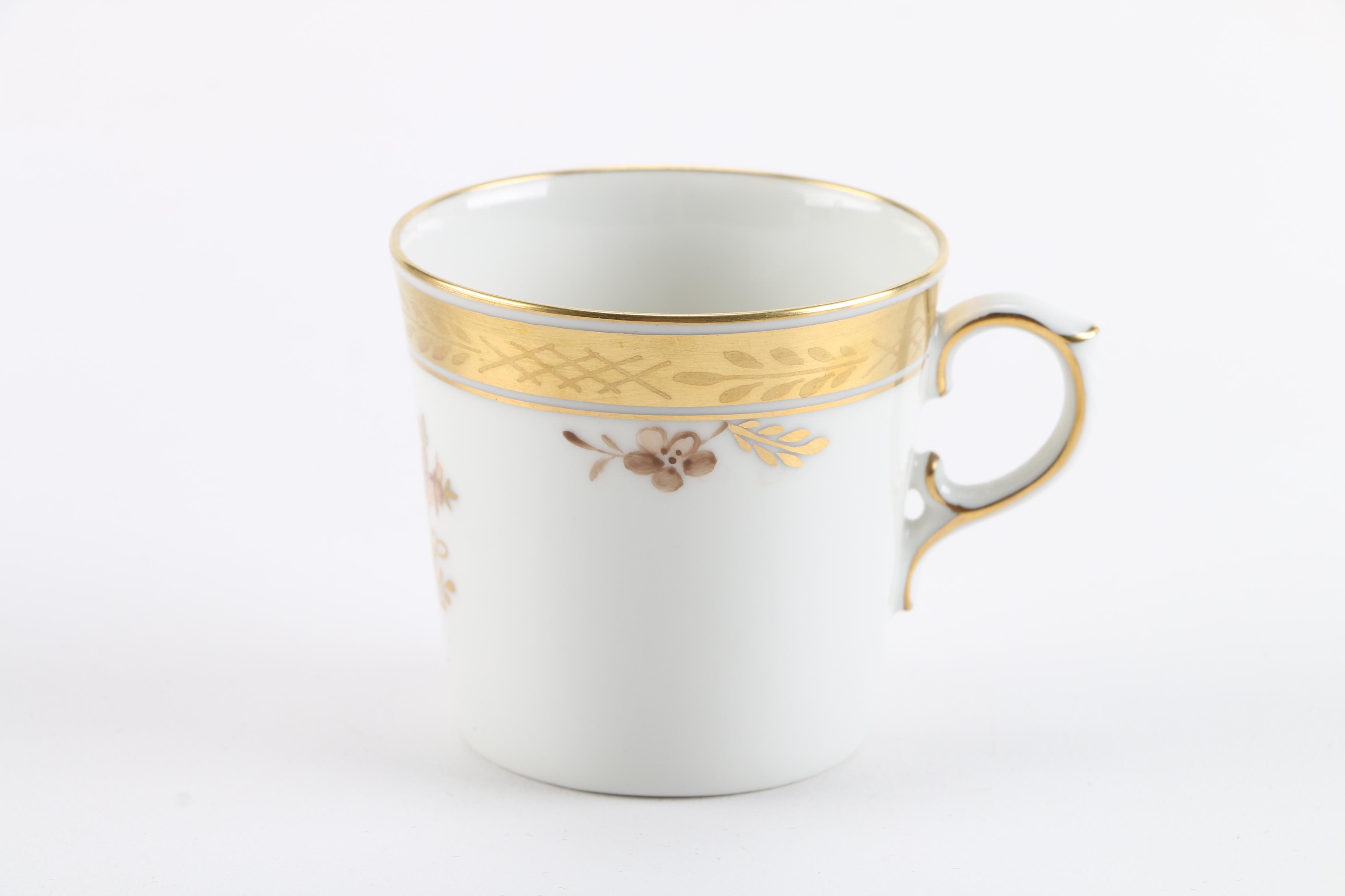 Royal Copenhagen "Brown Rose" Coffee Set