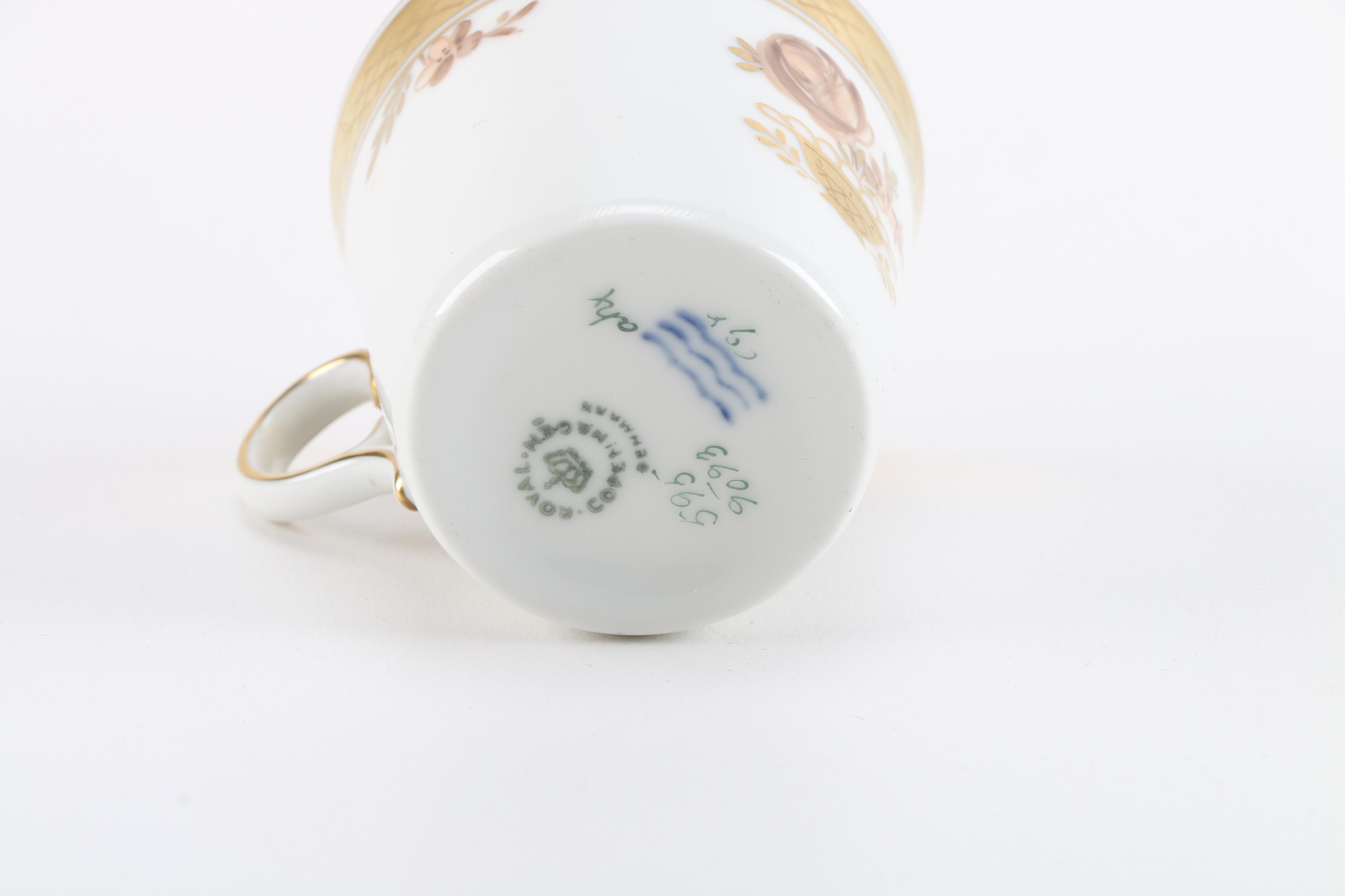 Royal Copenhagen "Brown Rose" Coffee Set