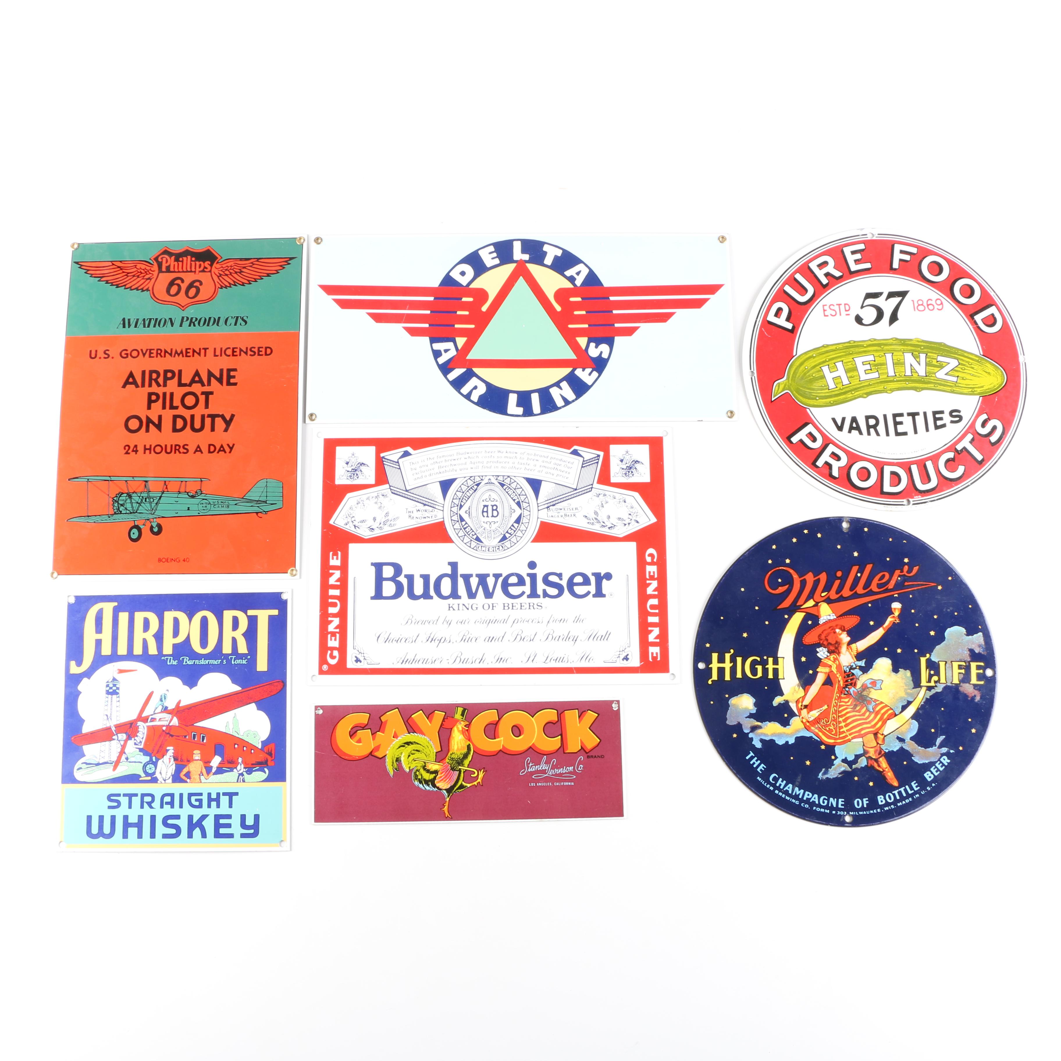 Collection of Advertising Signs