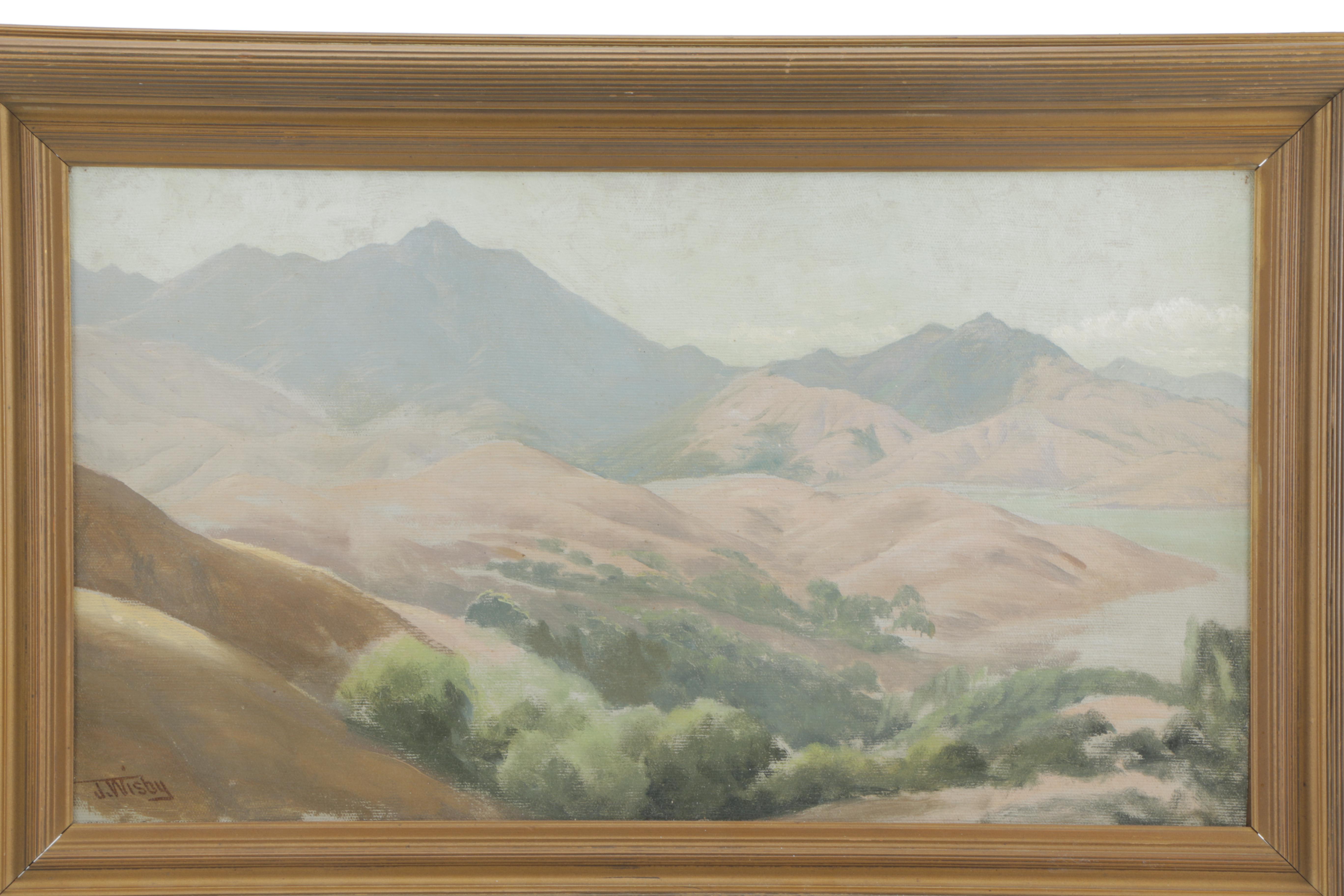 Jack Wisby Oil Painting on Board "California Landscape"
