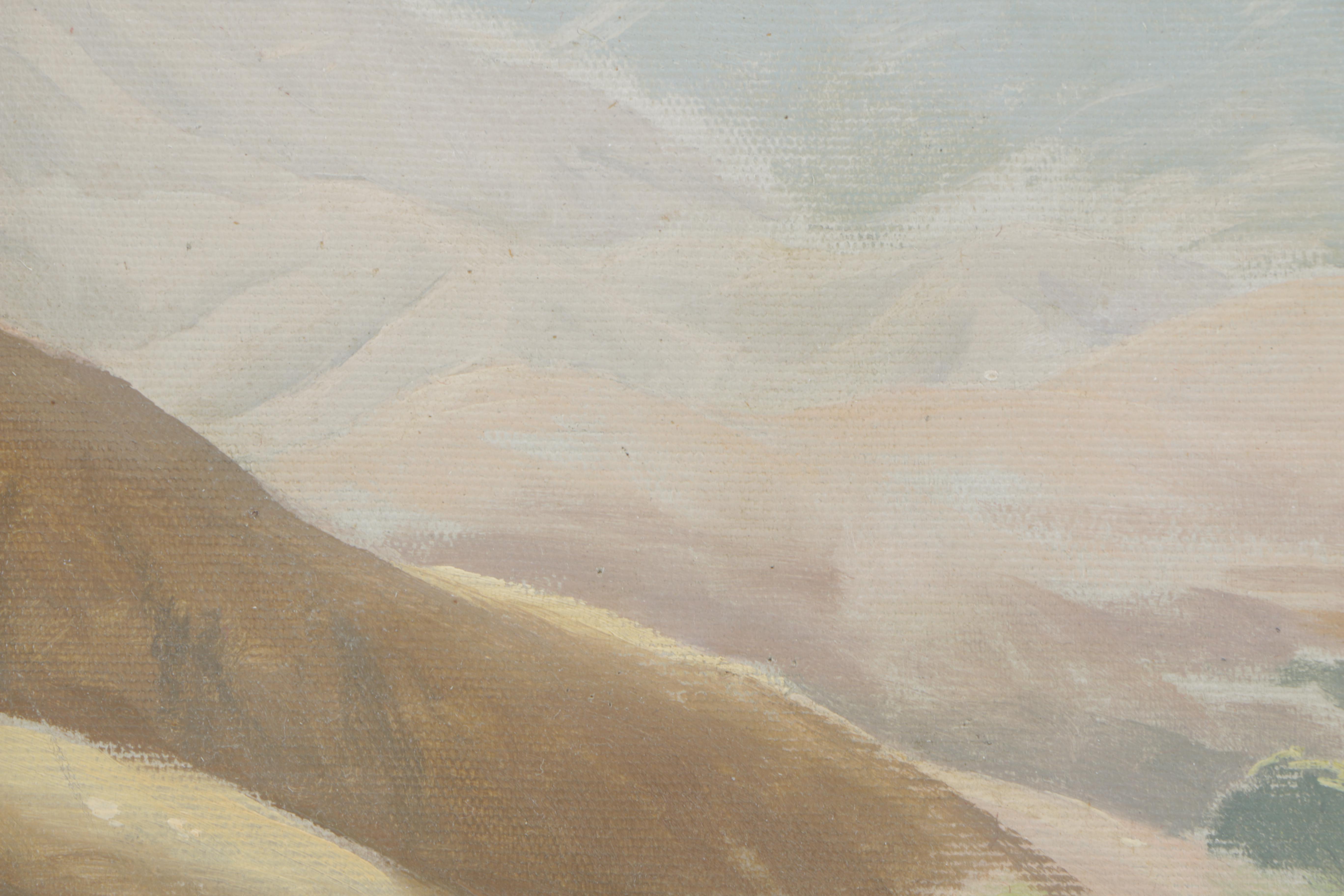 Jack Wisby Oil Painting on Board "California Landscape"