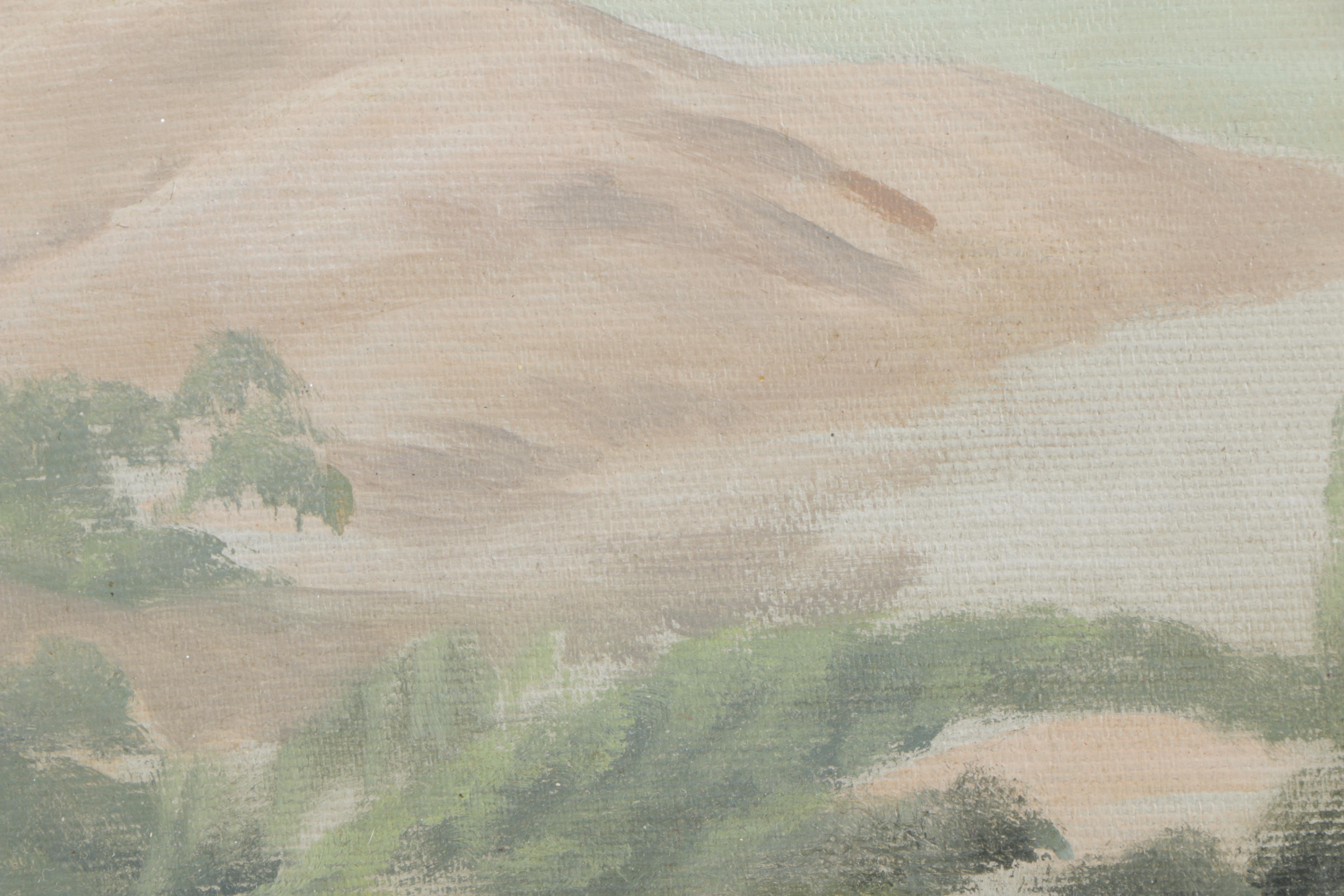 Jack Wisby Oil Painting on Board "California Landscape"