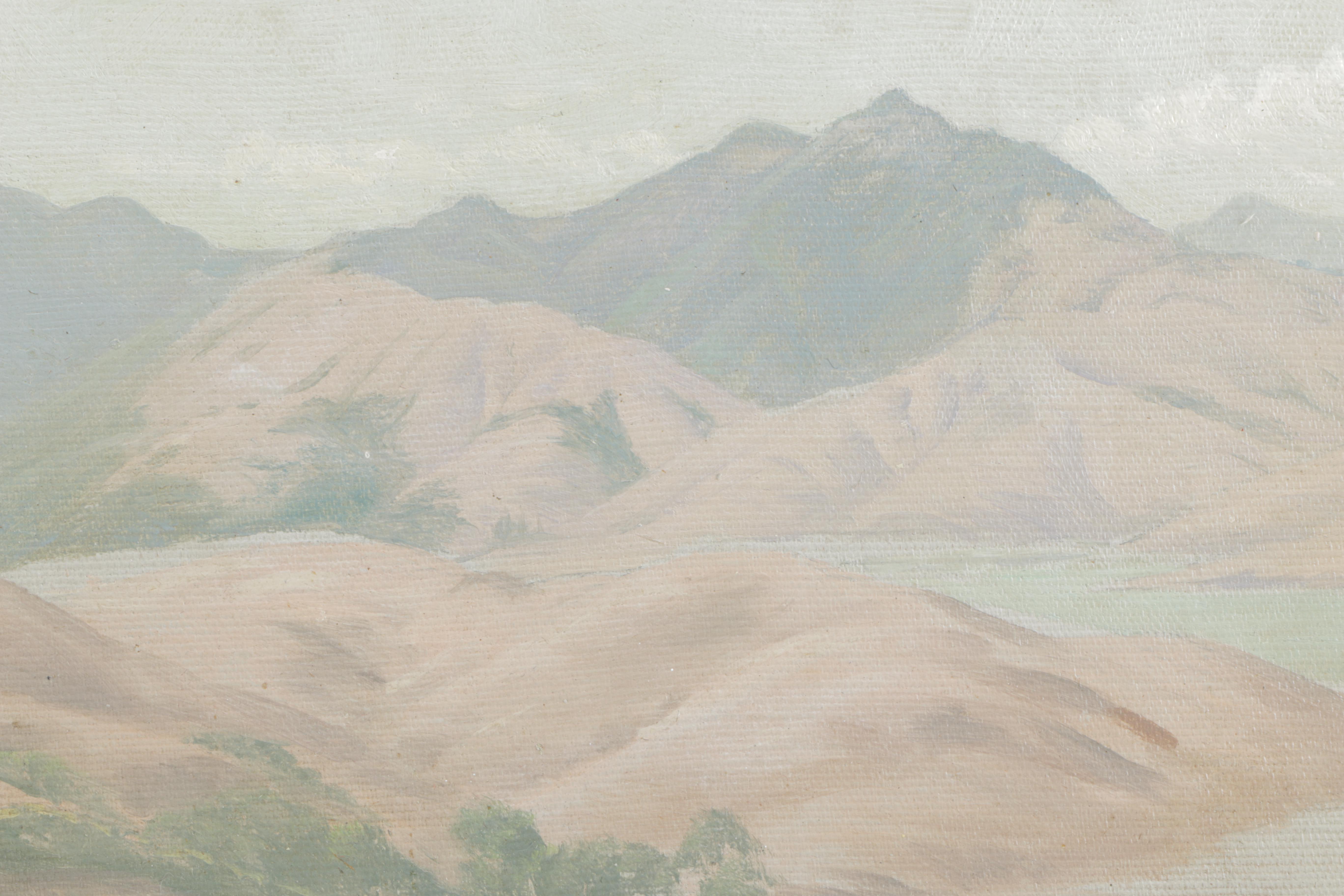 Jack Wisby Oil Painting on Board "California Landscape"