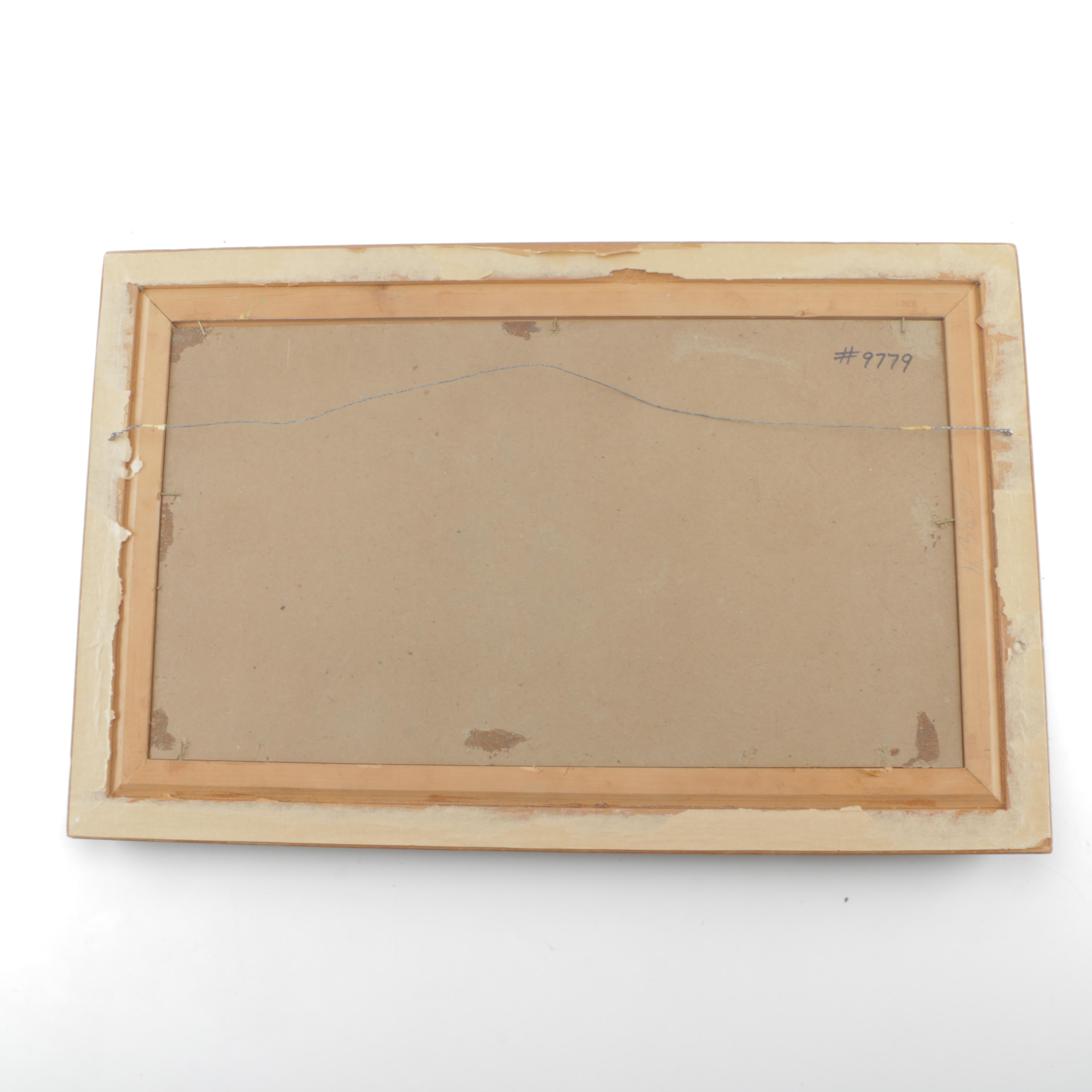 Jack Wisby Oil Painting on Board "California Landscape"