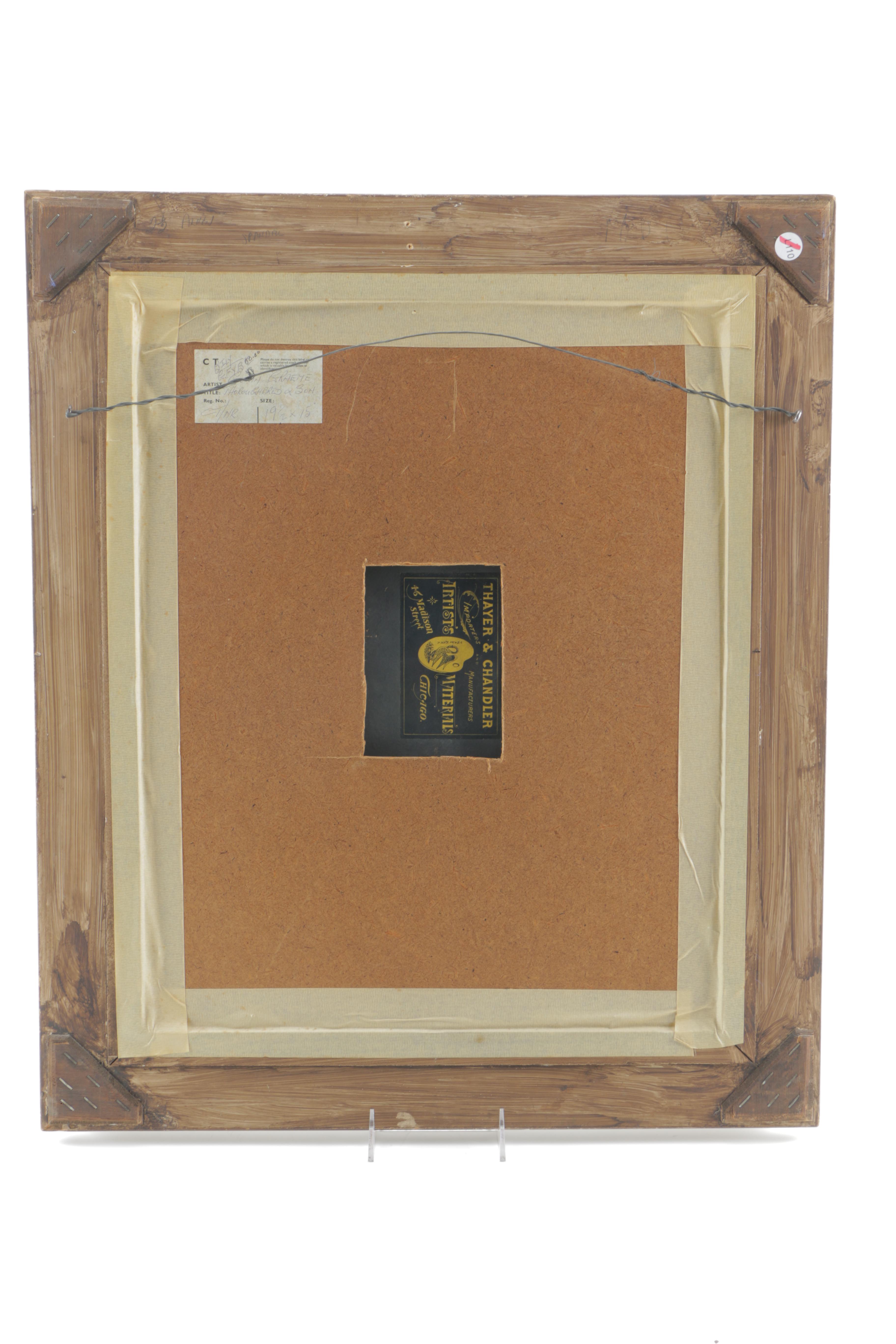 Colin Graeme Attributed Oil Painting on Board "Mare and Son"