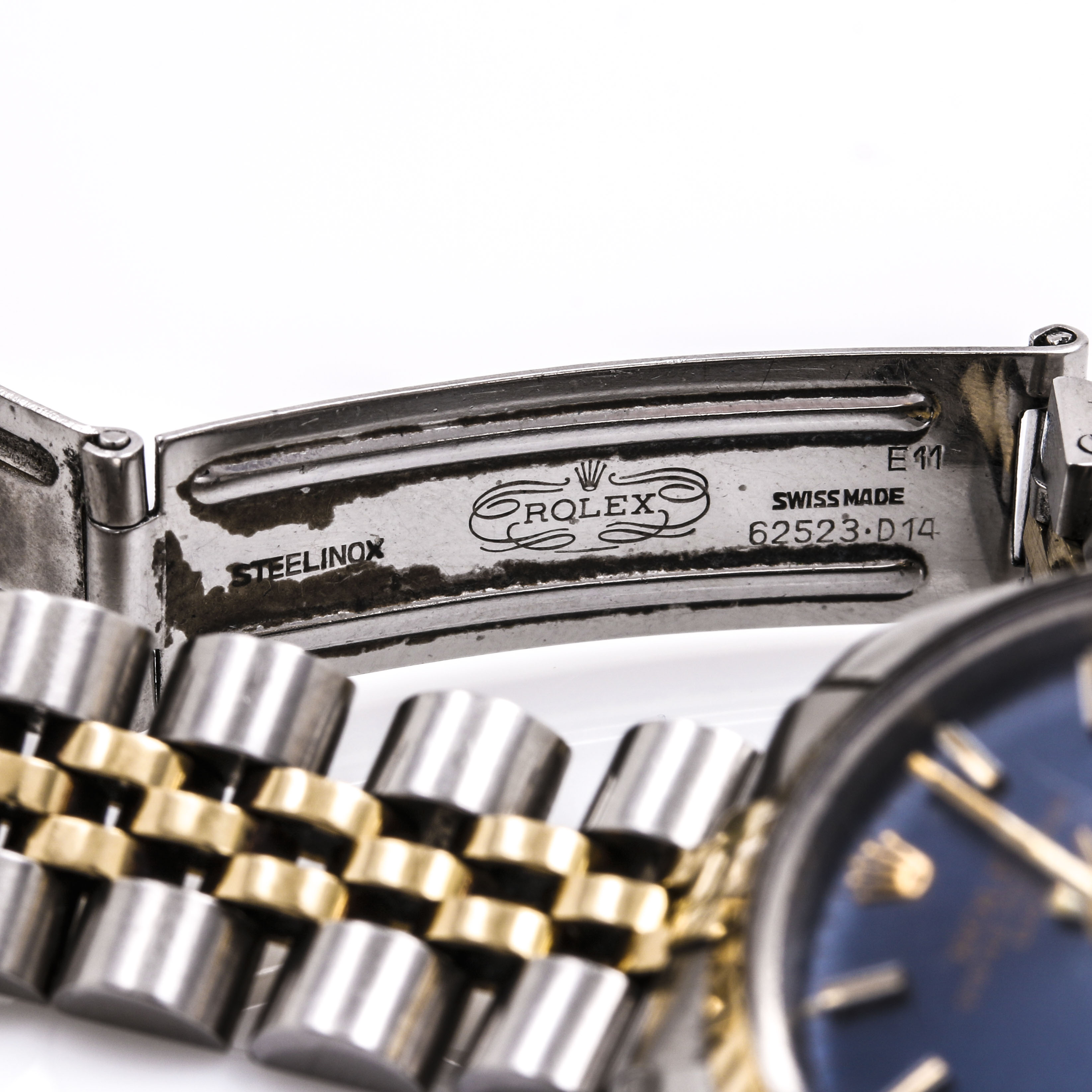 Vintage Rolex Oyster Perpetual Date 14K Yellow Gold and Stainless Steel Watch