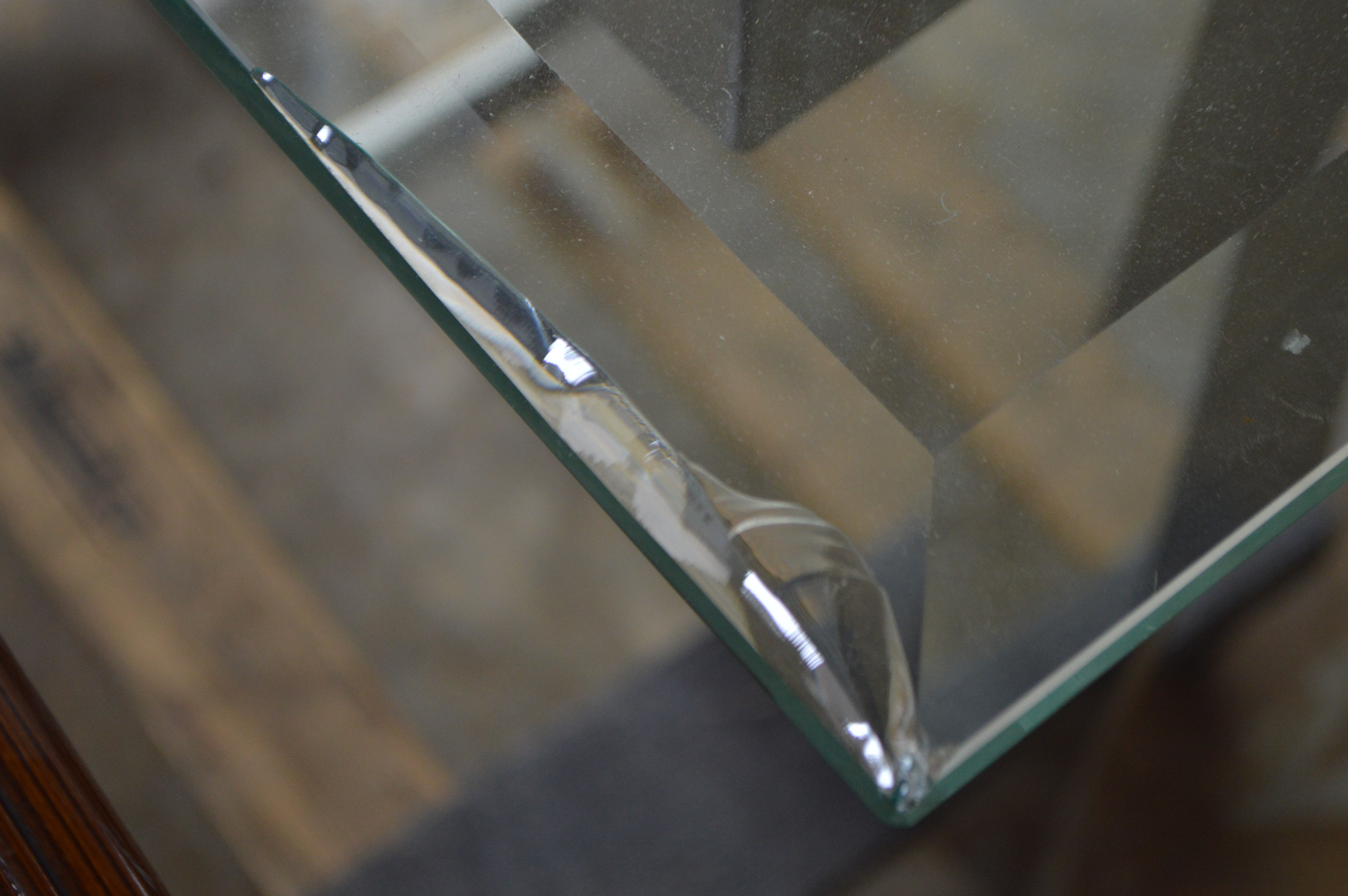 Chrome and Glass Dining Table