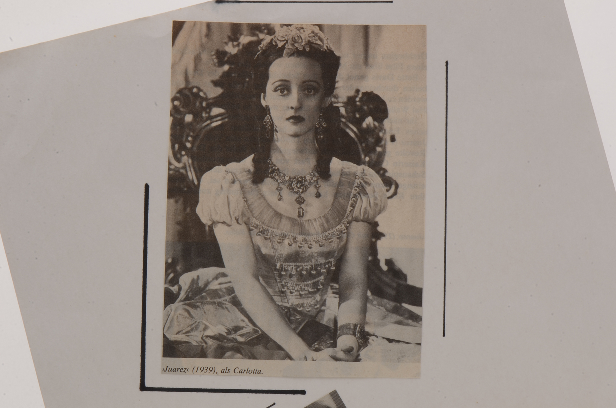 Bette Davis Signature  COA