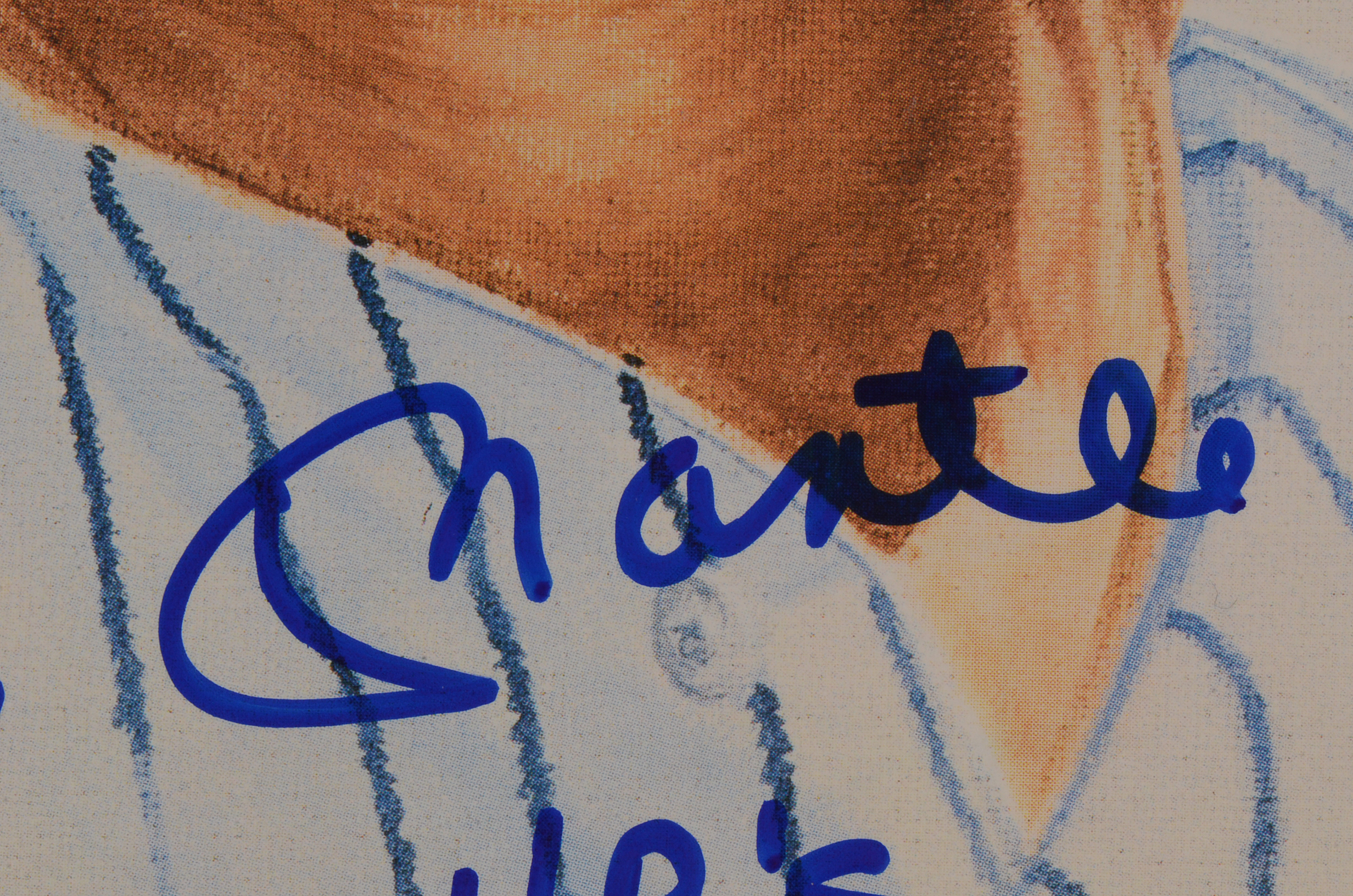 Mickey Mantle Signed Print  COA