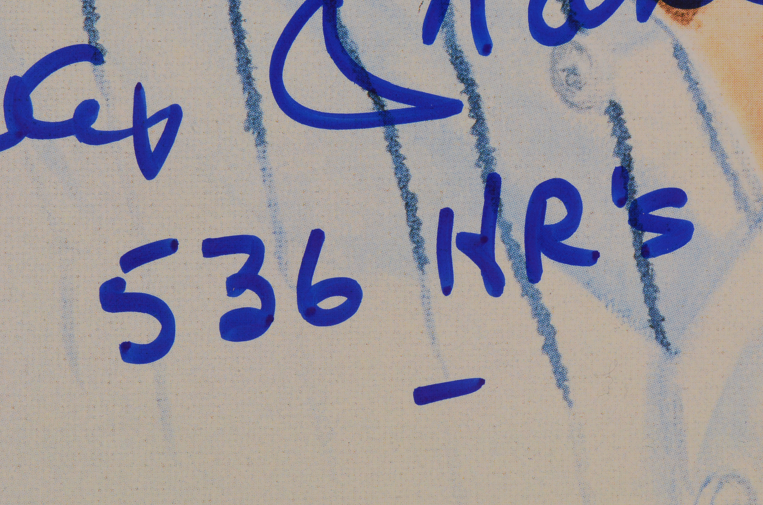 Mickey Mantle Signed Print  COA