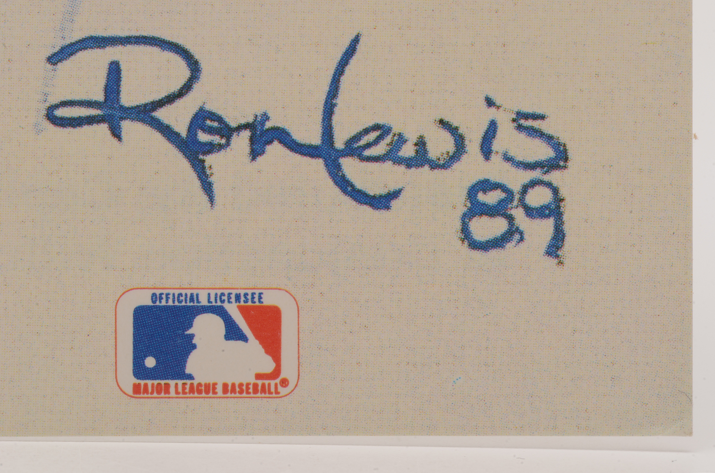 Mickey Mantle Signed Print  COA