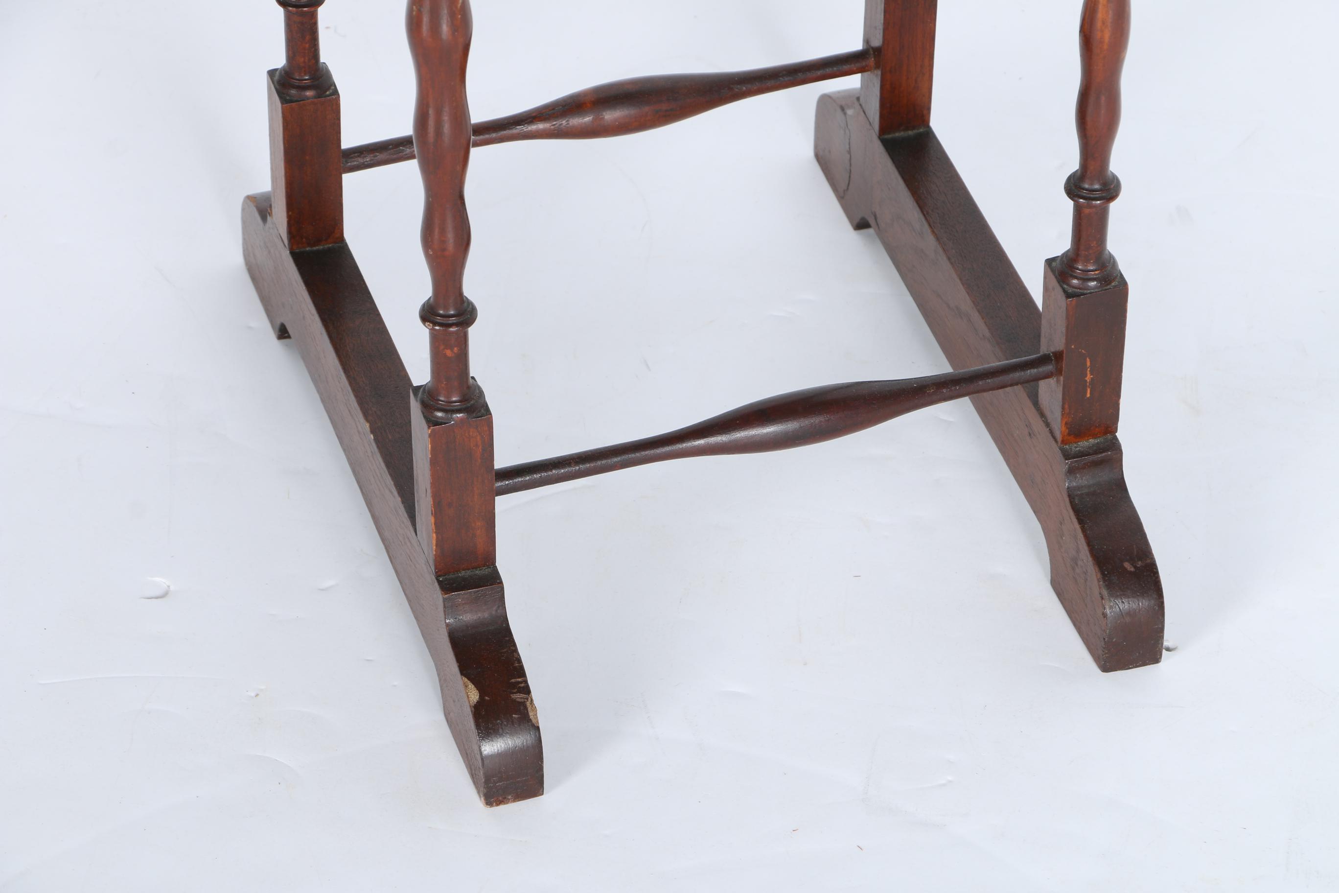 Mahogany Trestle Side Table