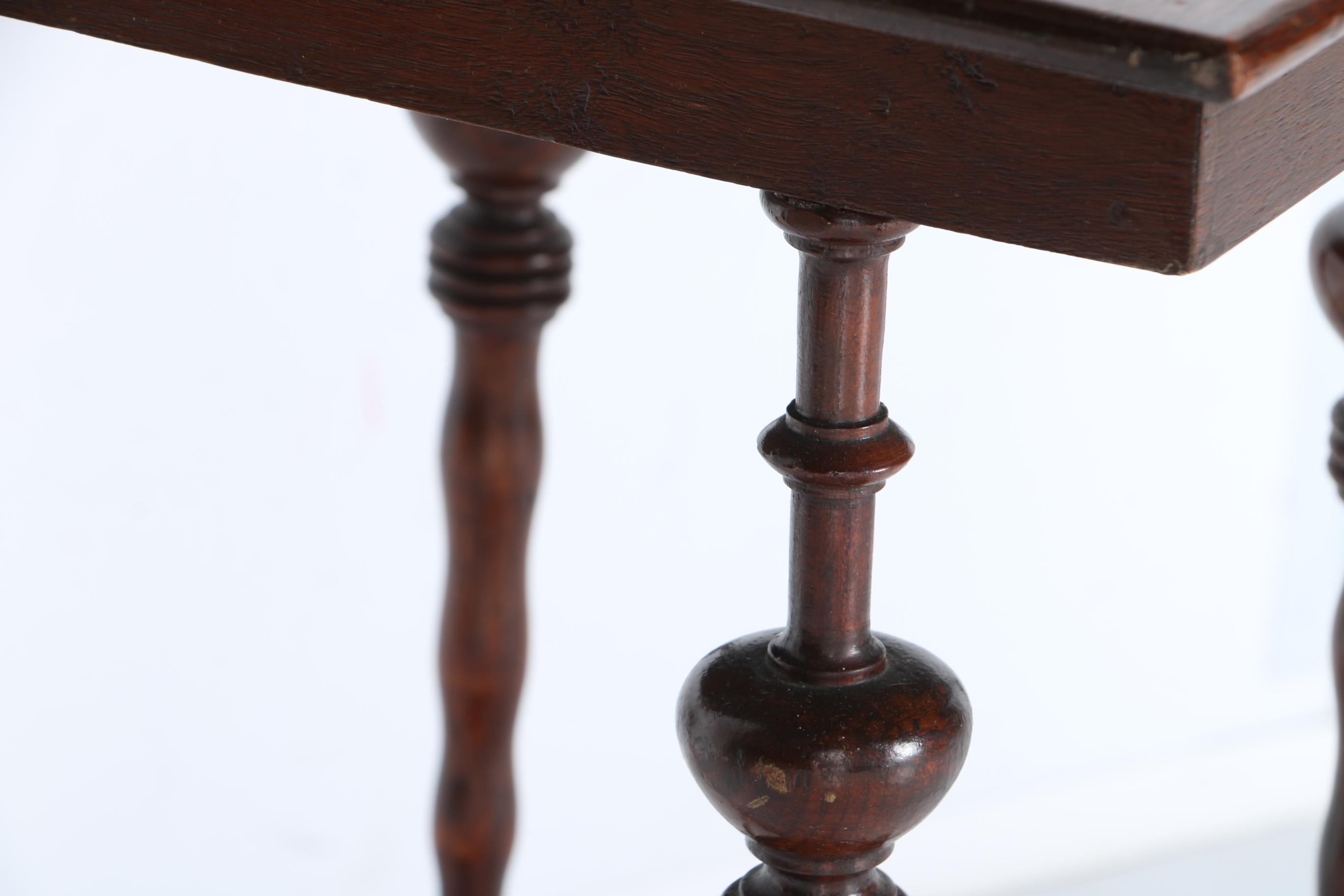 Mahogany Trestle Side Table