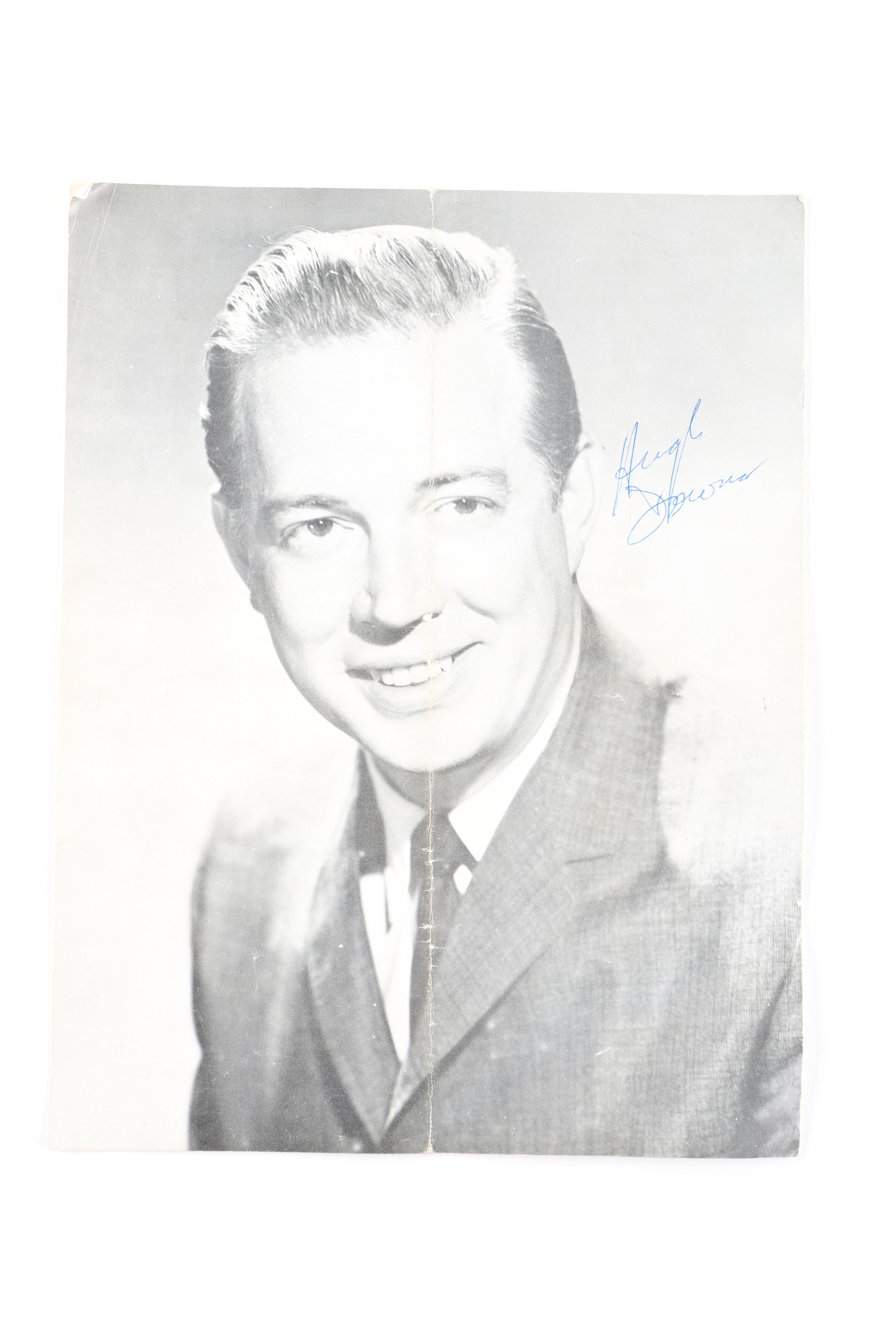 Vintage Autographed Playbills of Zsa Zsa Gabor and Hugh Downs