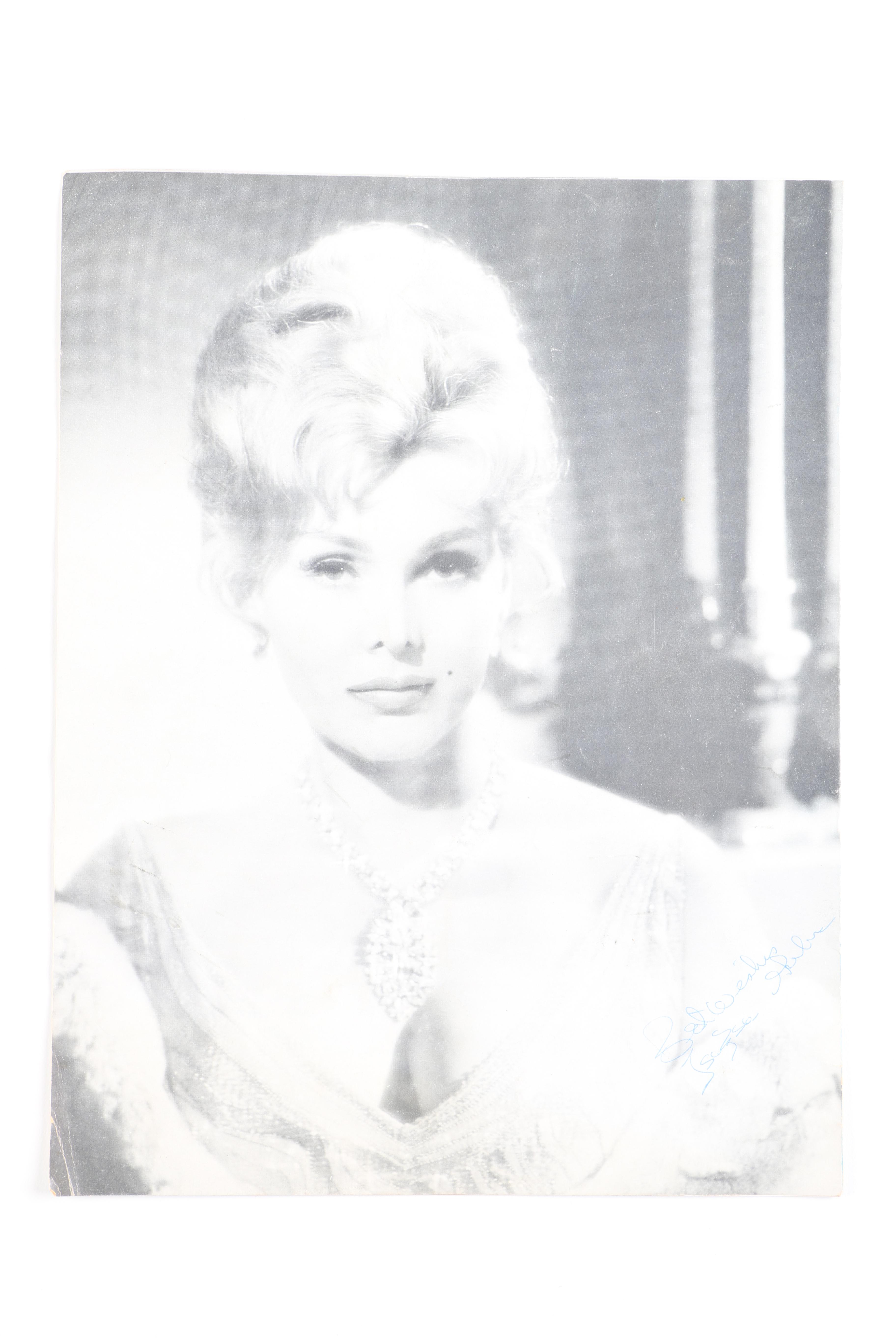 Vintage Autographed Playbills of Zsa Zsa Gabor and Hugh Downs