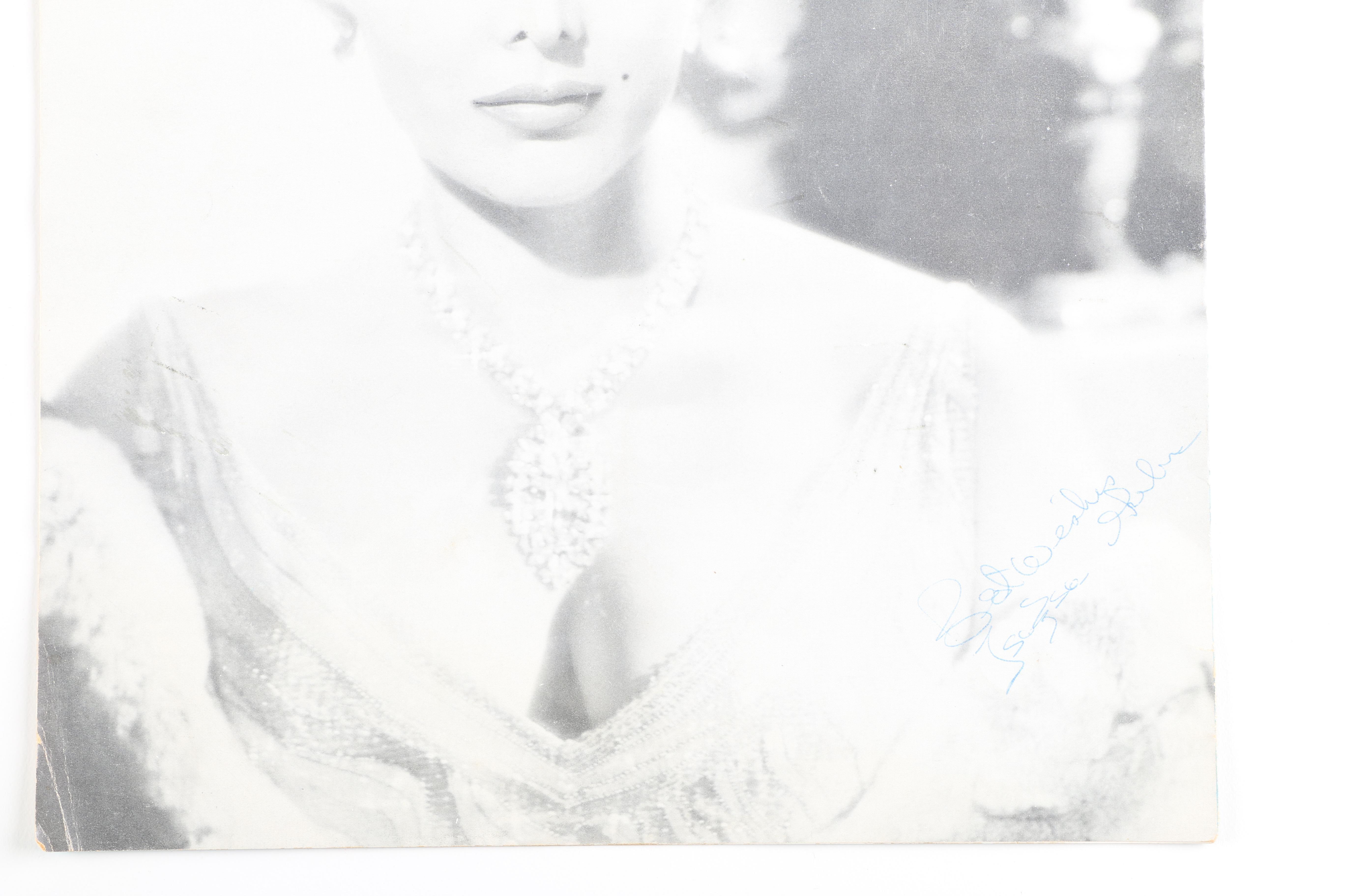 Vintage Autographed Playbills of Zsa Zsa Gabor and Hugh Downs