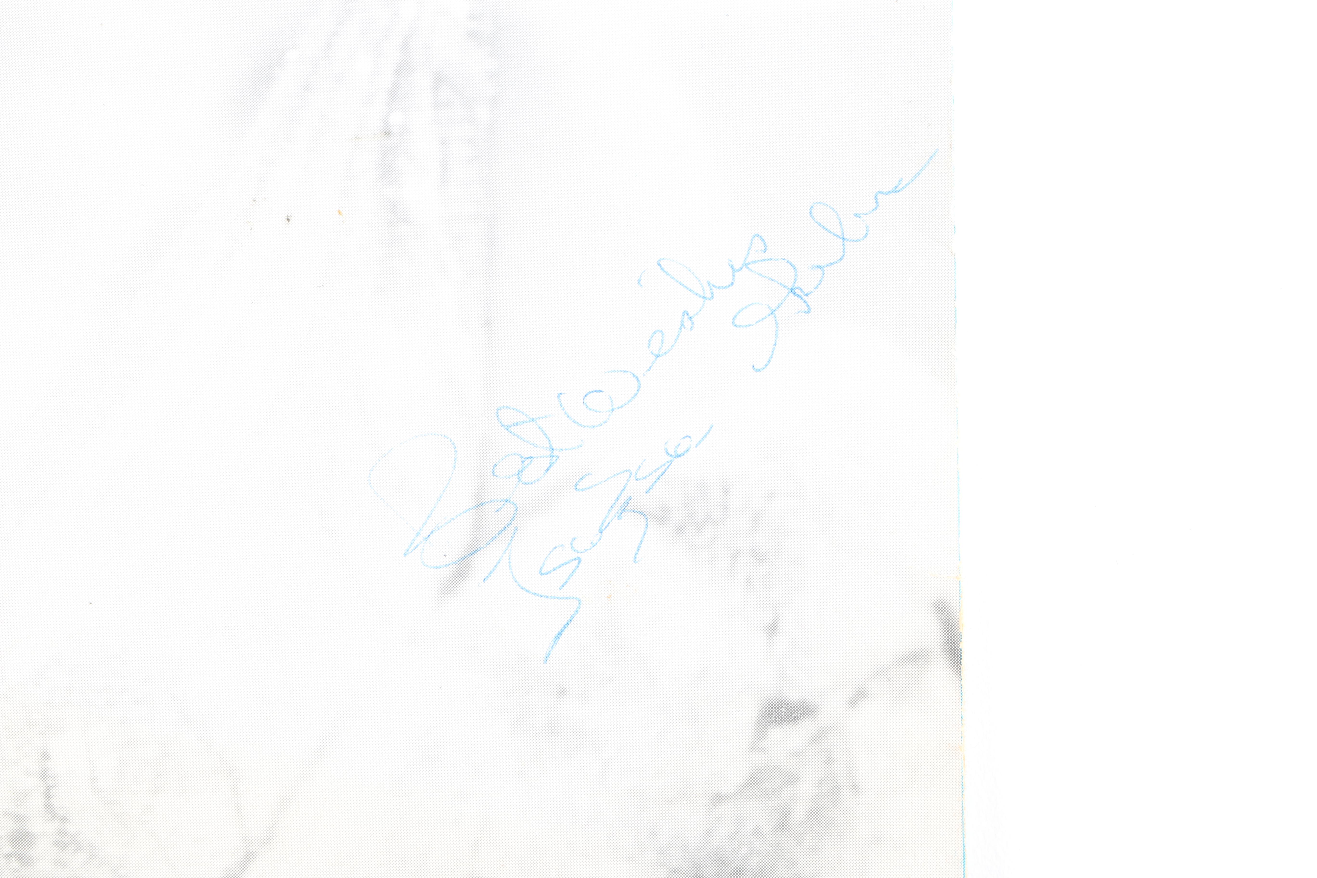 Vintage Autographed Playbills of Zsa Zsa Gabor and Hugh Downs