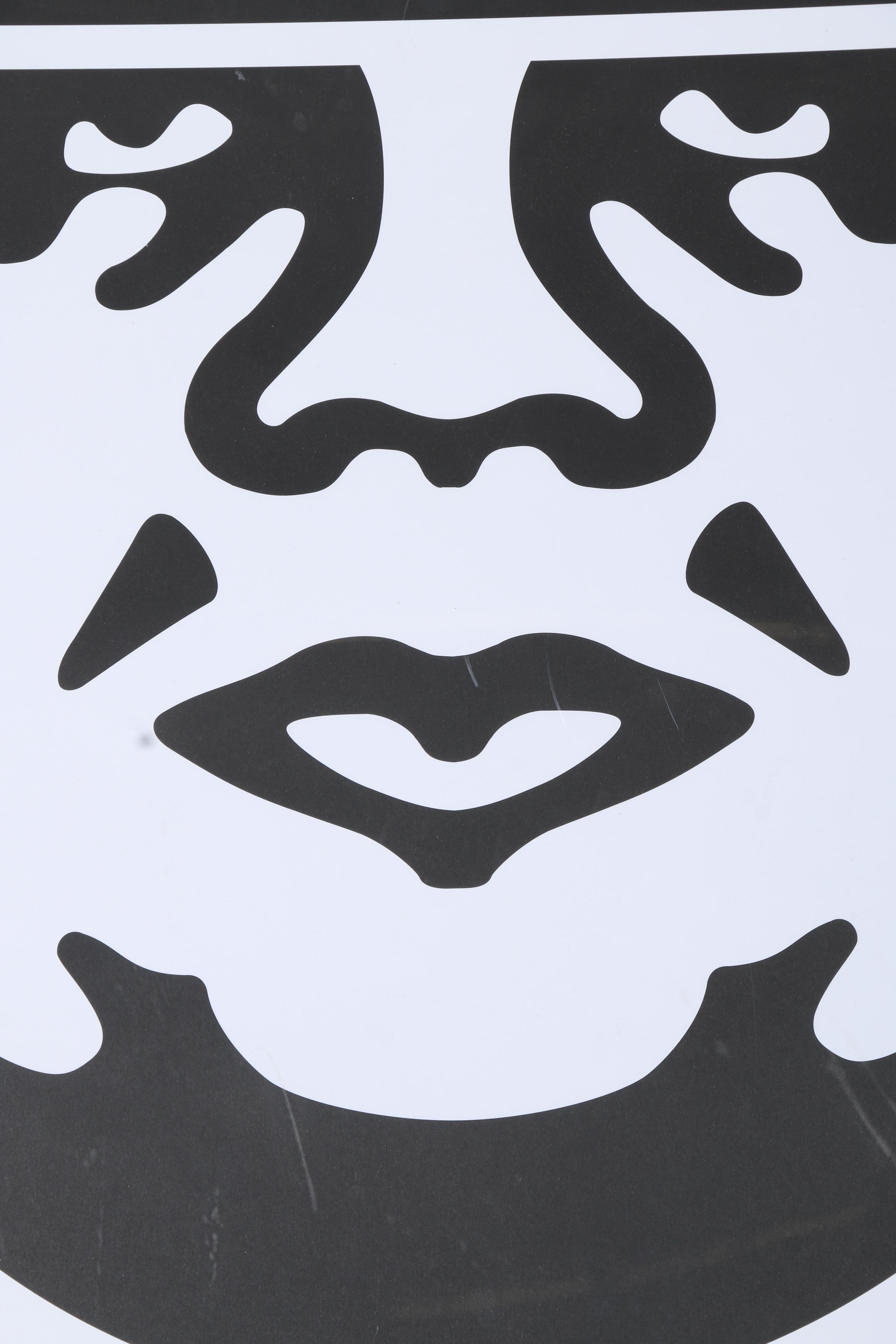 Signed Shepard Fairey Lithographic Prints "Obey 3-Face"