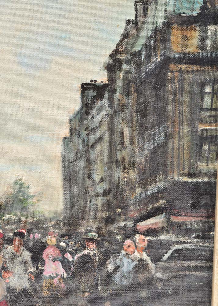 Jules René Hervé Original Oil on Canvas "Paris by Notre Dame"