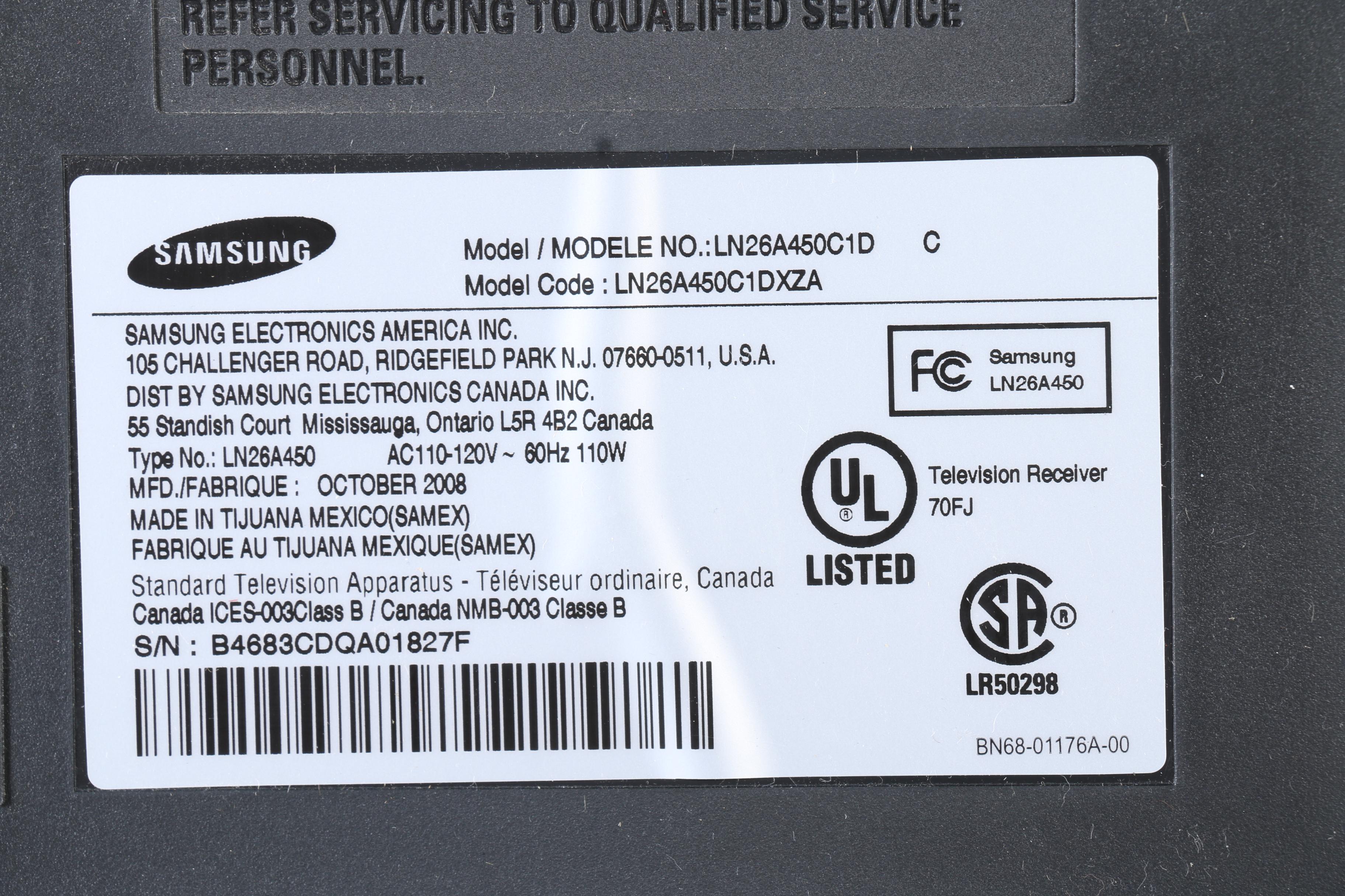 Samsung 26" LCD Television