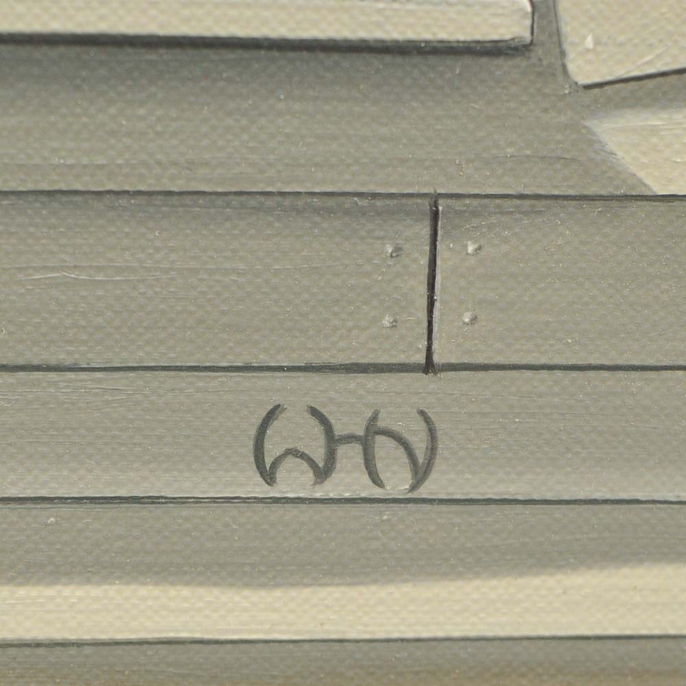 Ward H. Nichols Original Oil on Canvas "Fresh White"