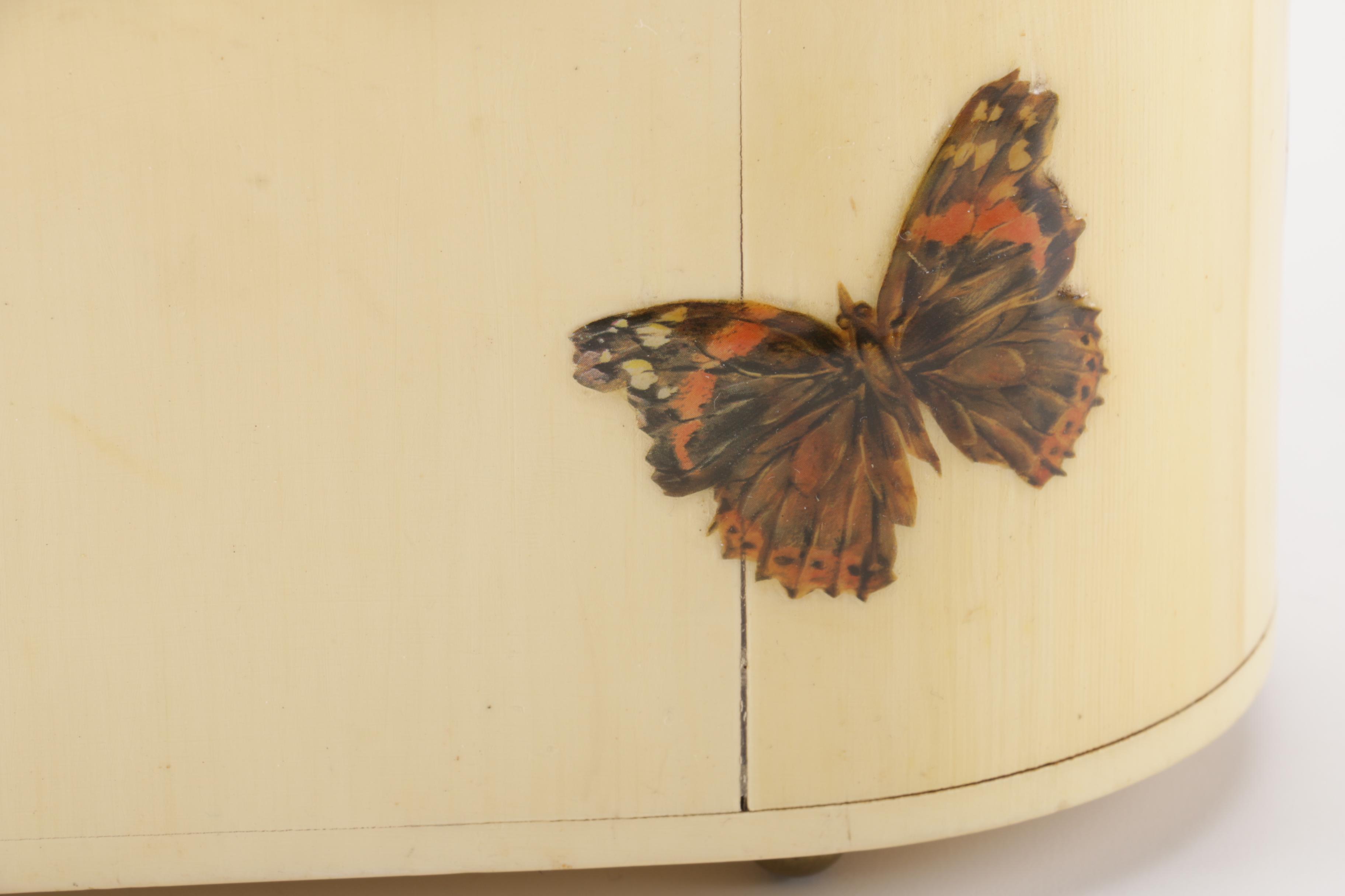 Wooden Butterfly and Robin Purse