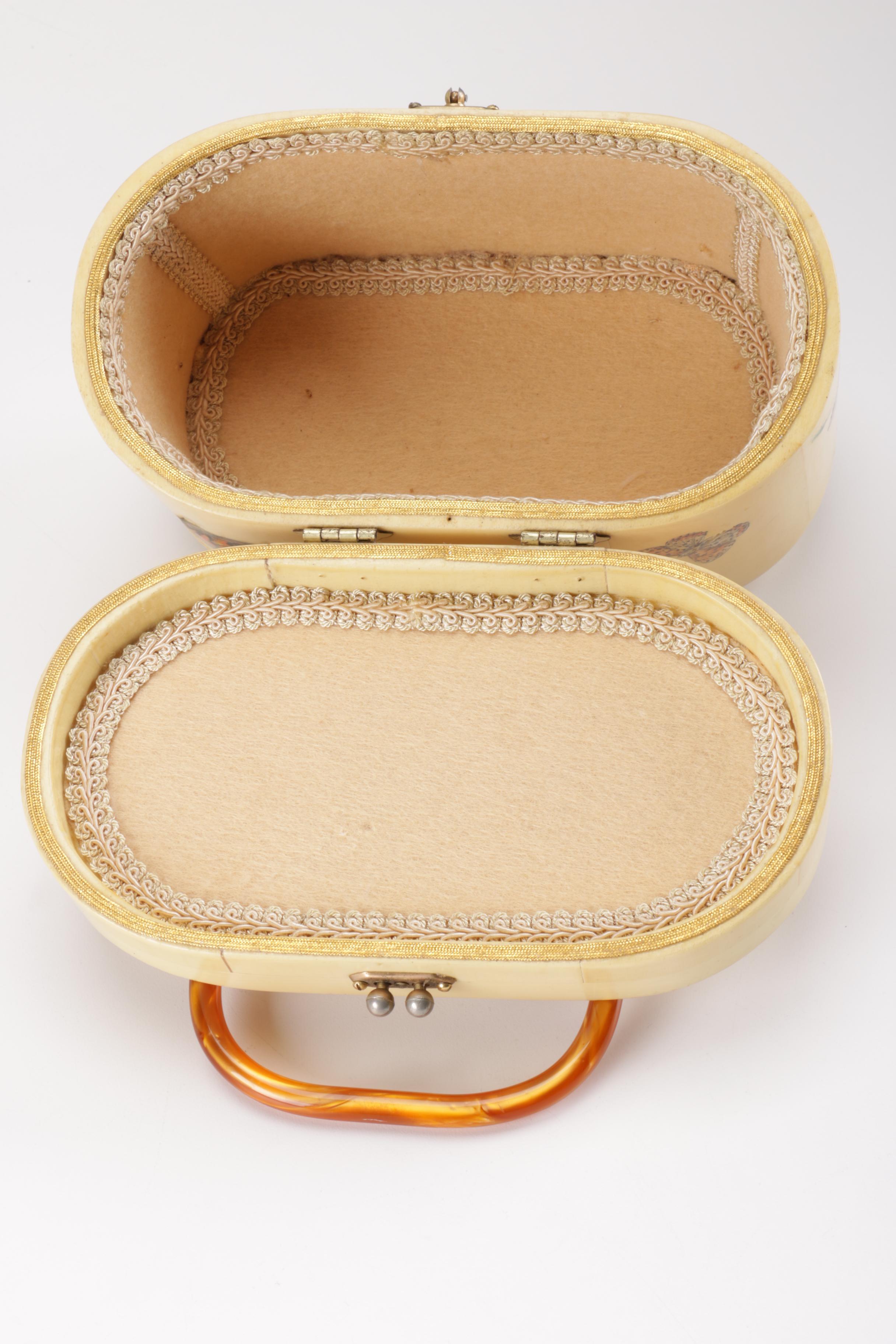 Wooden Butterfly and Robin Purse