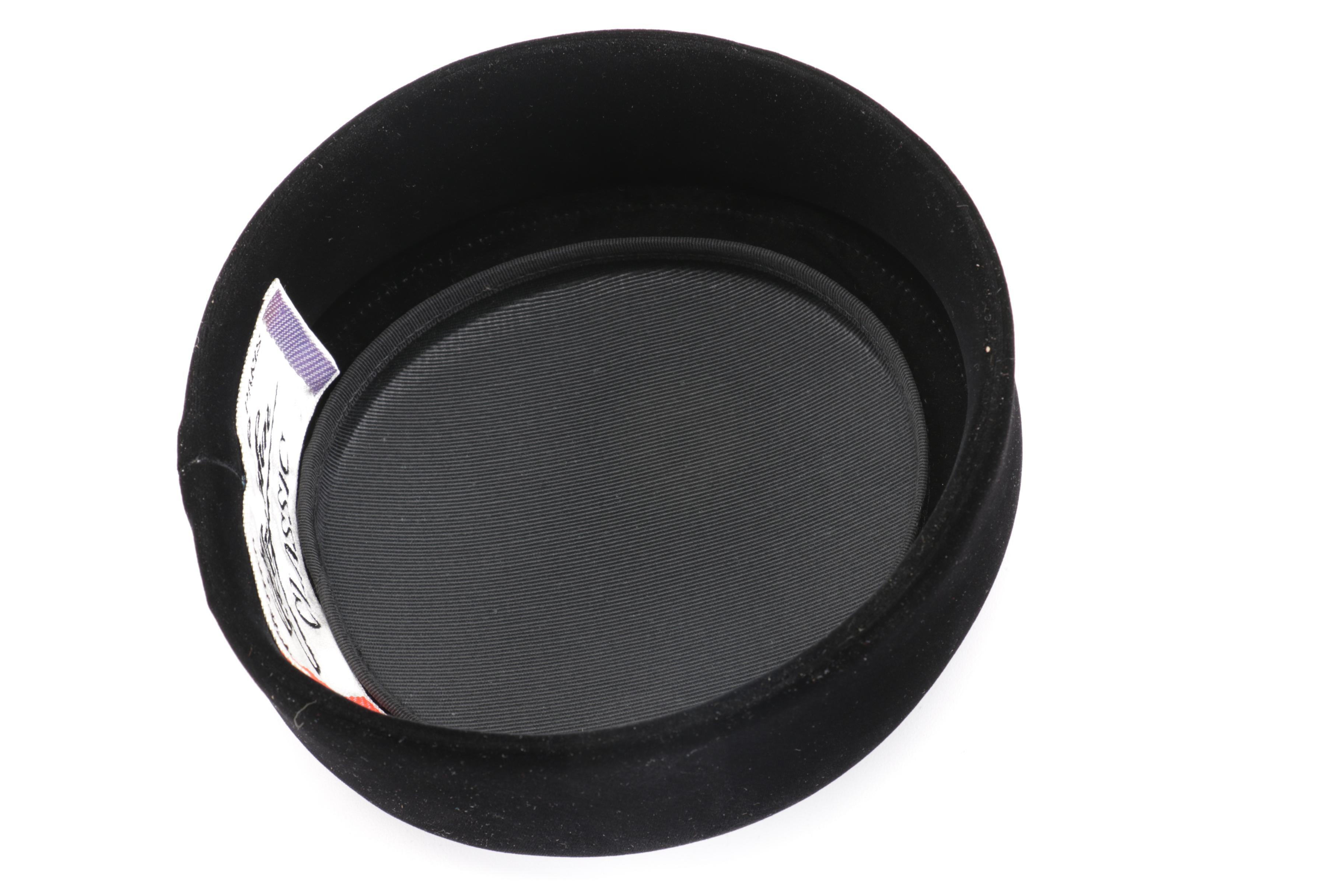 Mr. John Classic Vintage Velvet Pillbox Hat