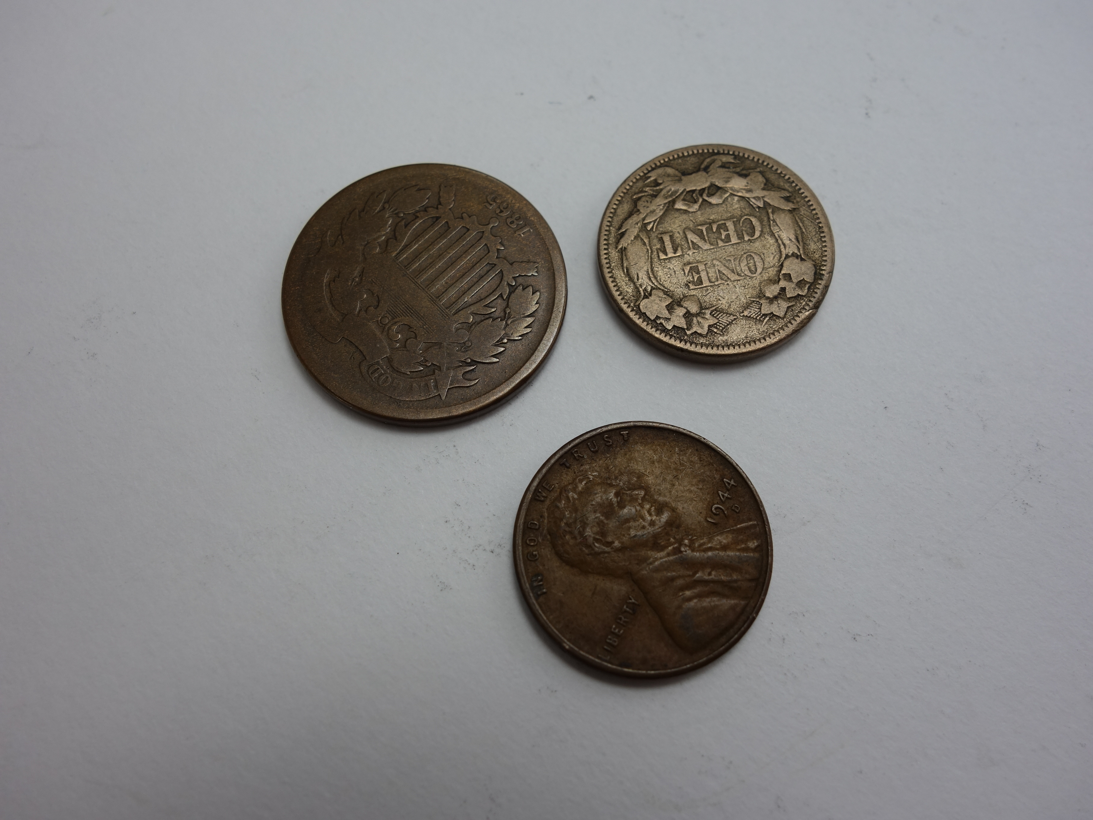 1923-S Peace Dollar, Flying Eagle and Indian Head Pennies