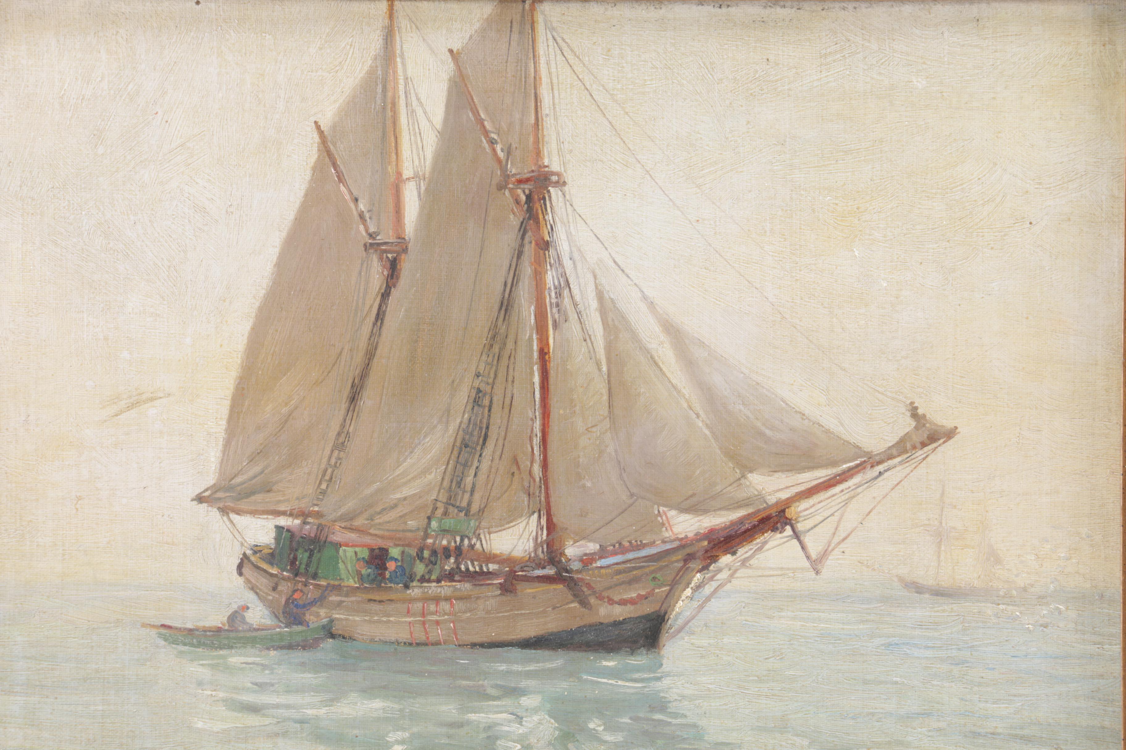 Andrew Black Signed Oil On Panel "Calm Weather"