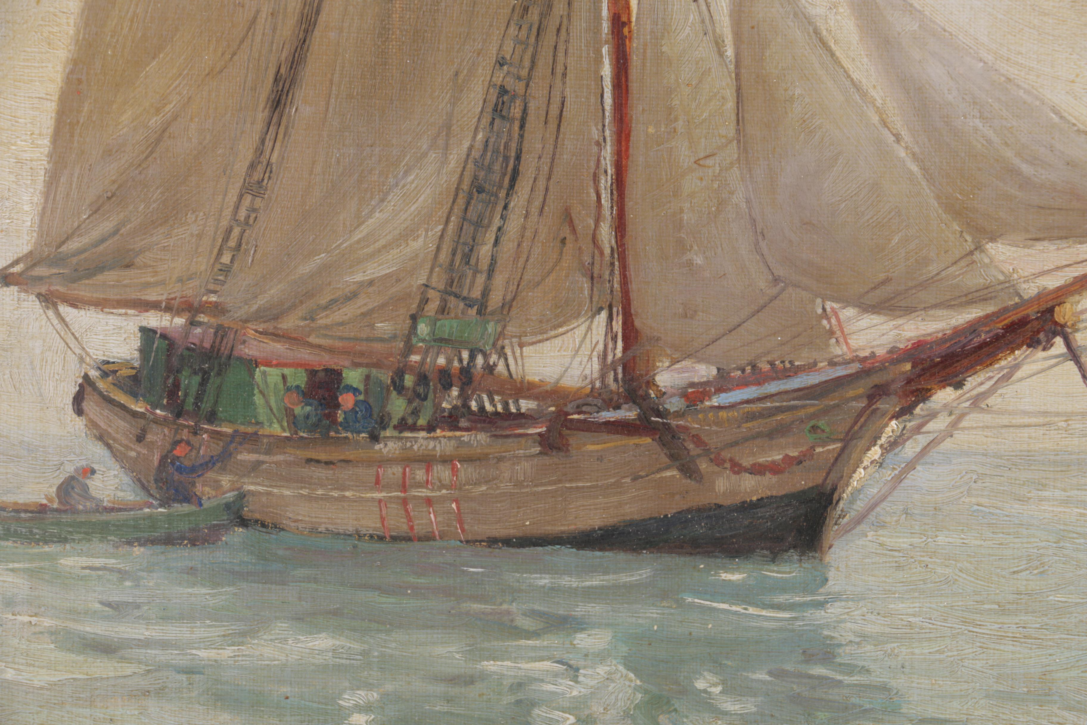 Andrew Black Signed Oil On Panel "Calm Weather"