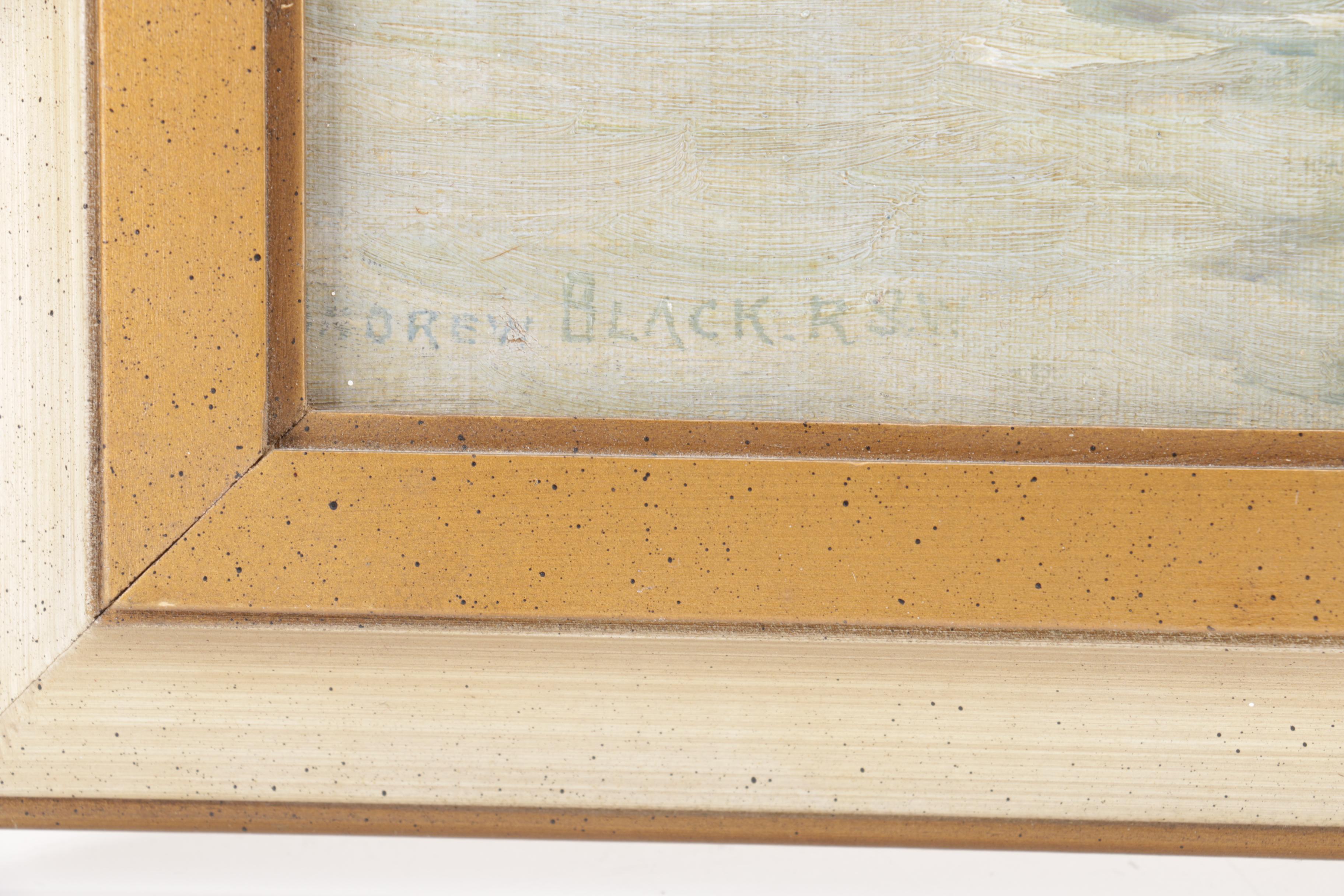 Andrew Black Signed Oil On Panel "Calm Weather"