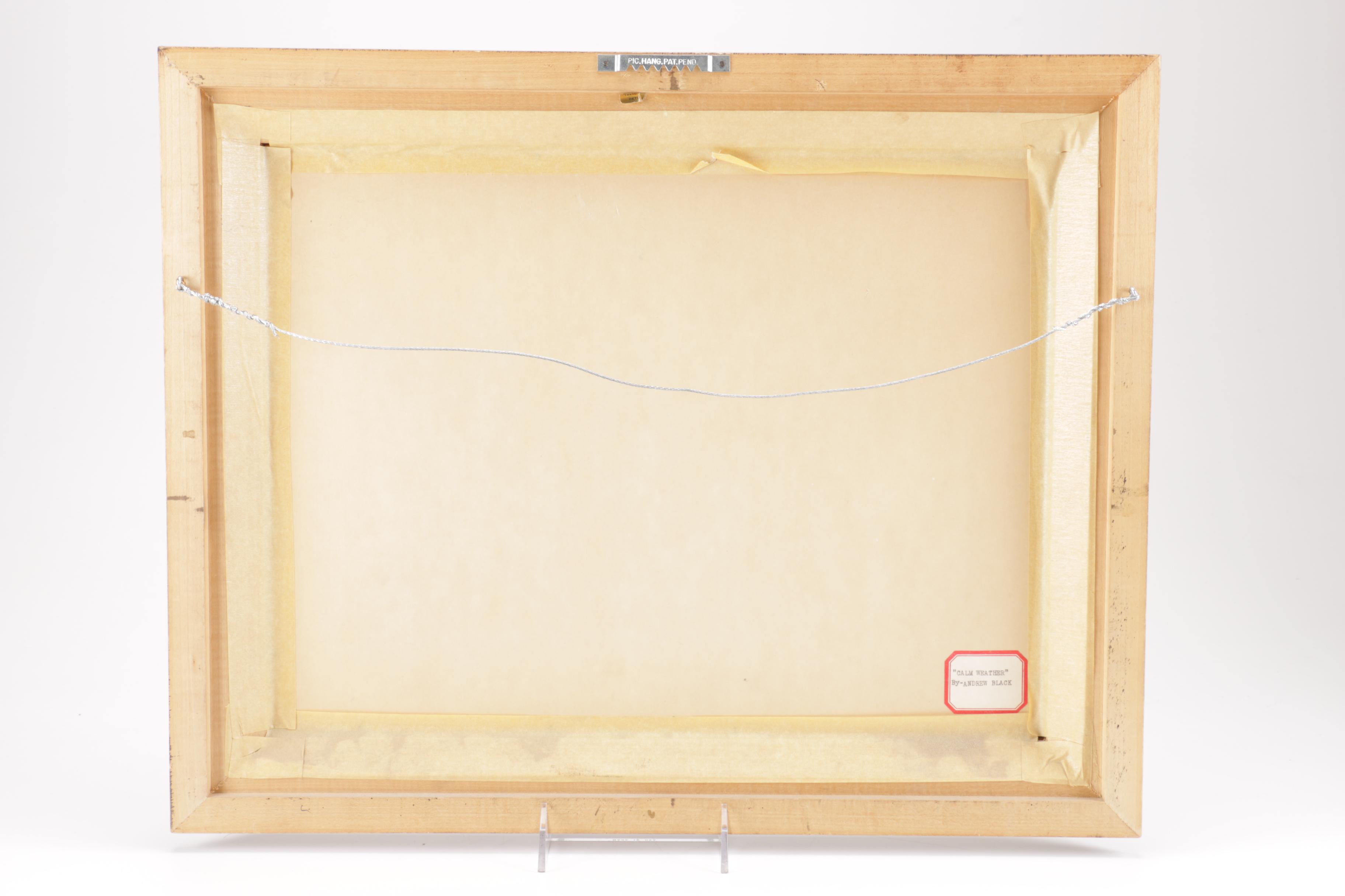 Andrew Black Signed Oil On Panel "Calm Weather"