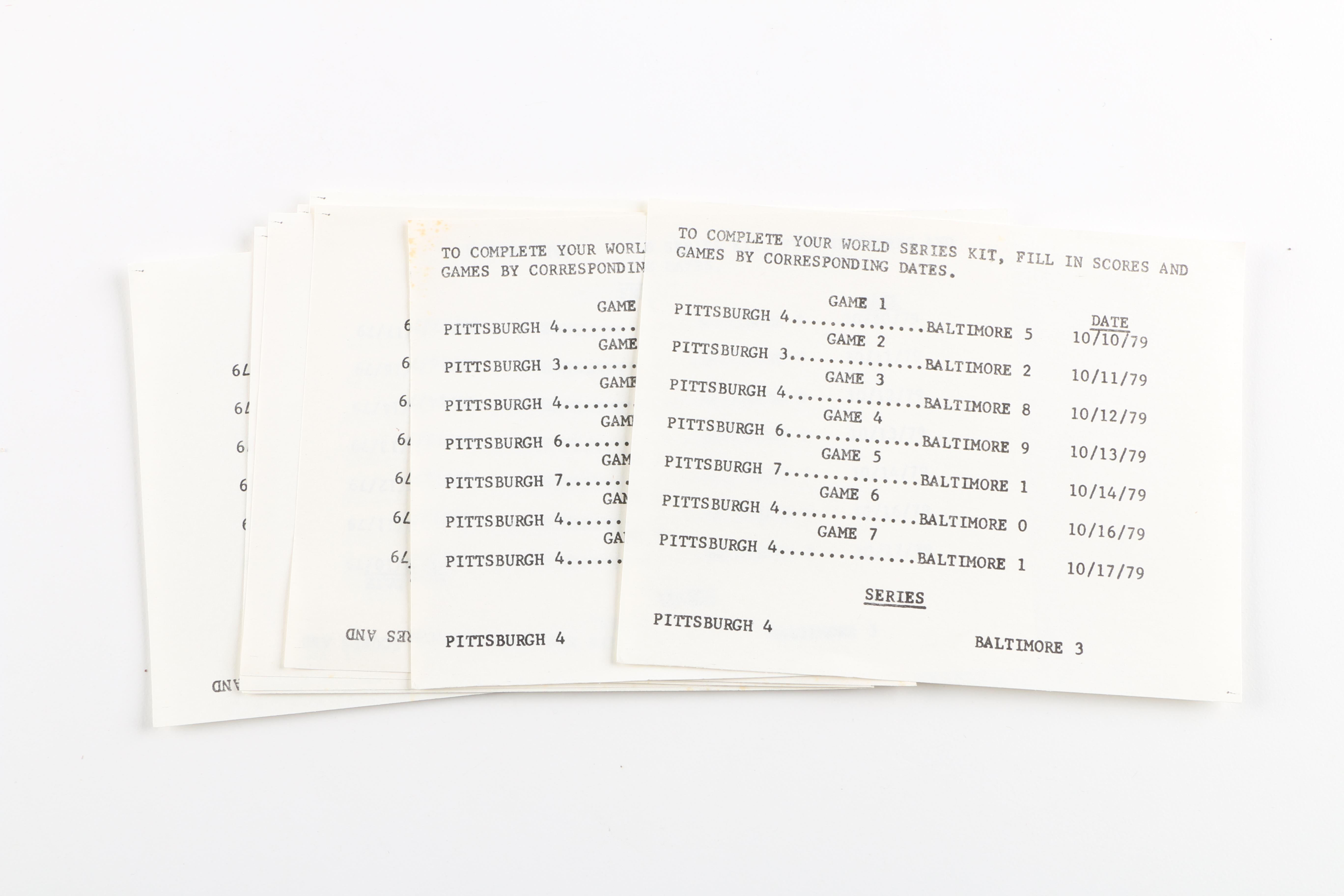 1979 World Series United States Postal Service Items