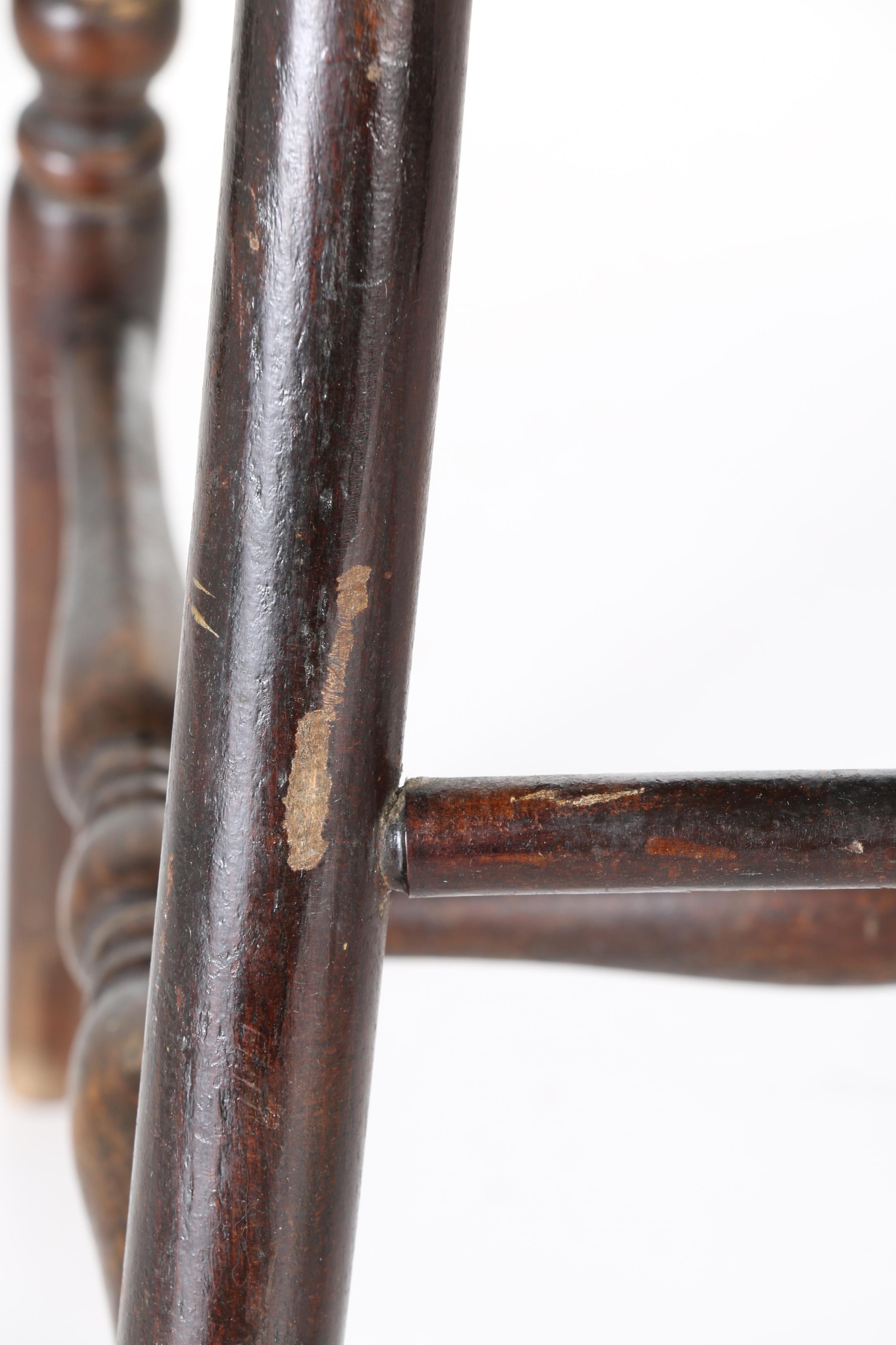 Vintage Walnut Windsor Style Highchair