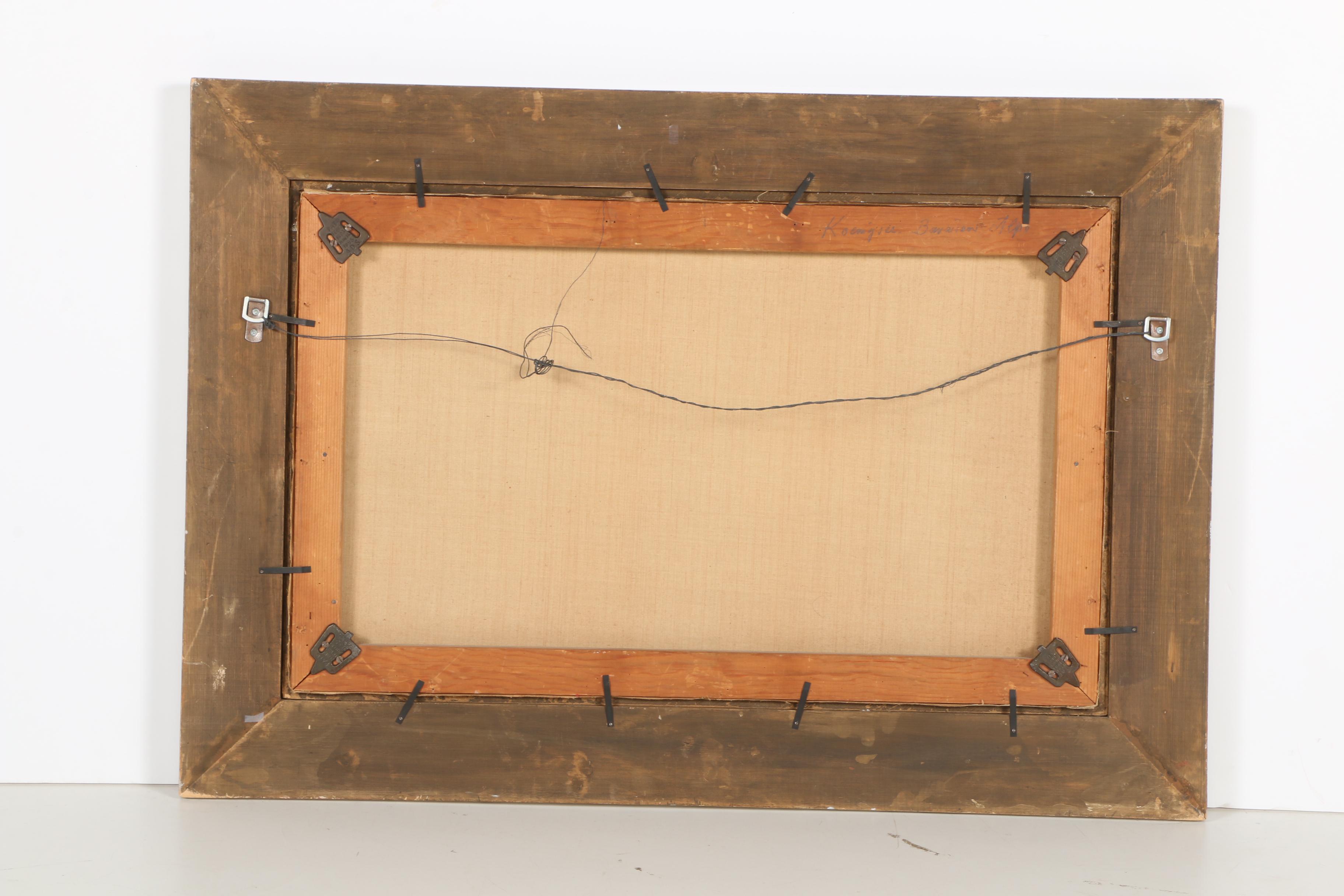 Henry Koch Oil On Canvas Landscape "Königssee, Bavarian Alps"