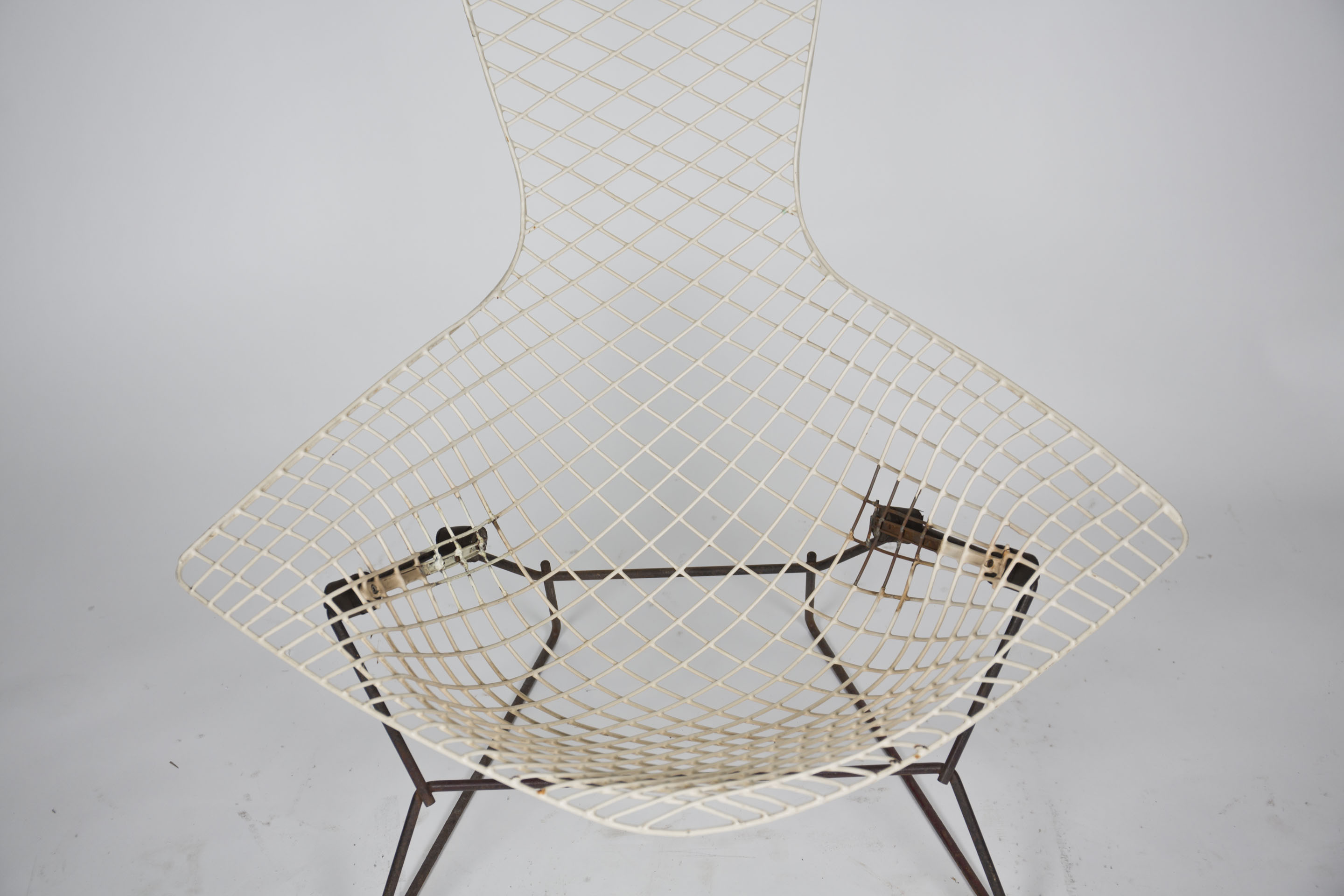 Mid Century Modern "Bird" Wire Chair Frame by Harry Bertoia