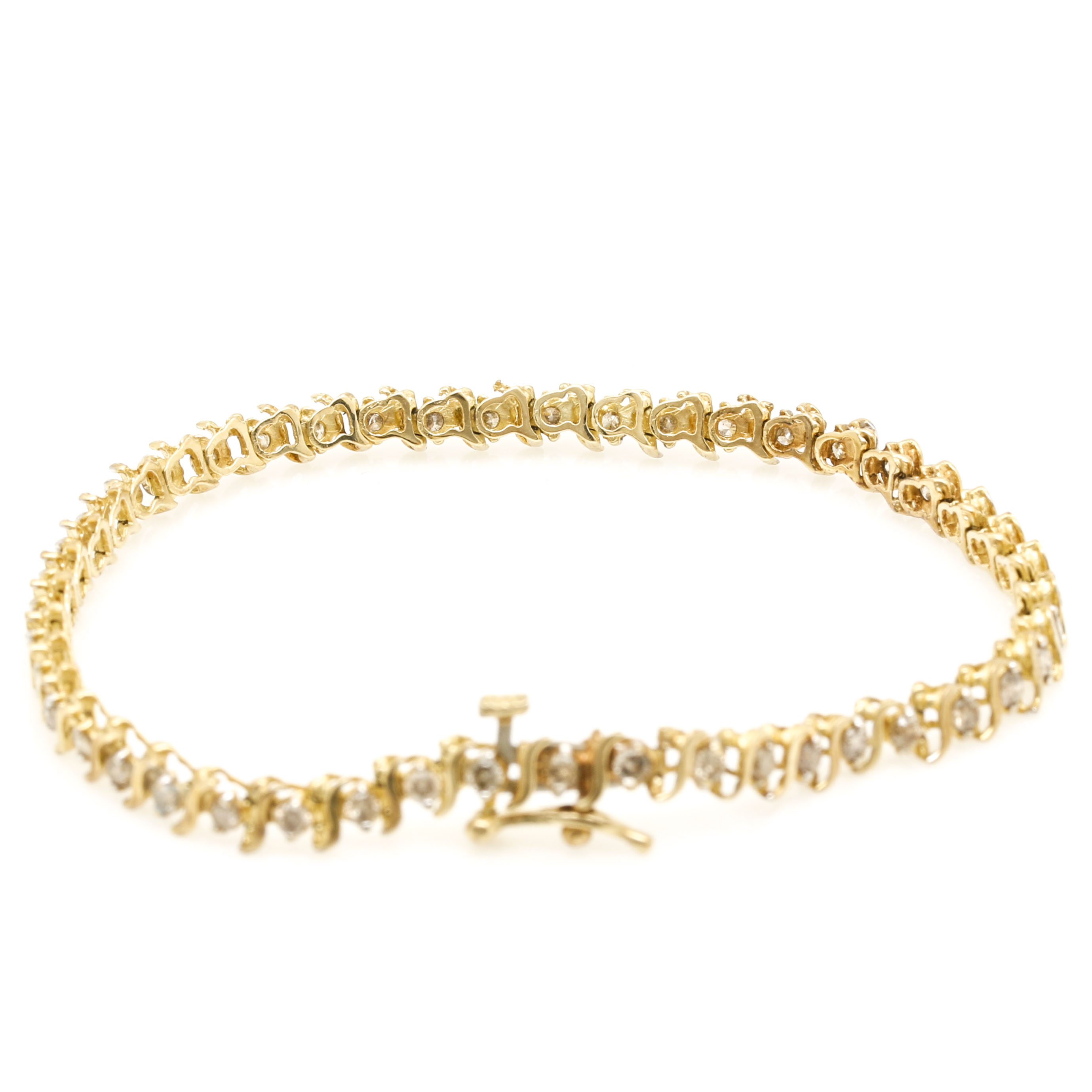 10K Yellow Gold Jewelry With 1.95 CTW Diamonds and Aventurine Quartz