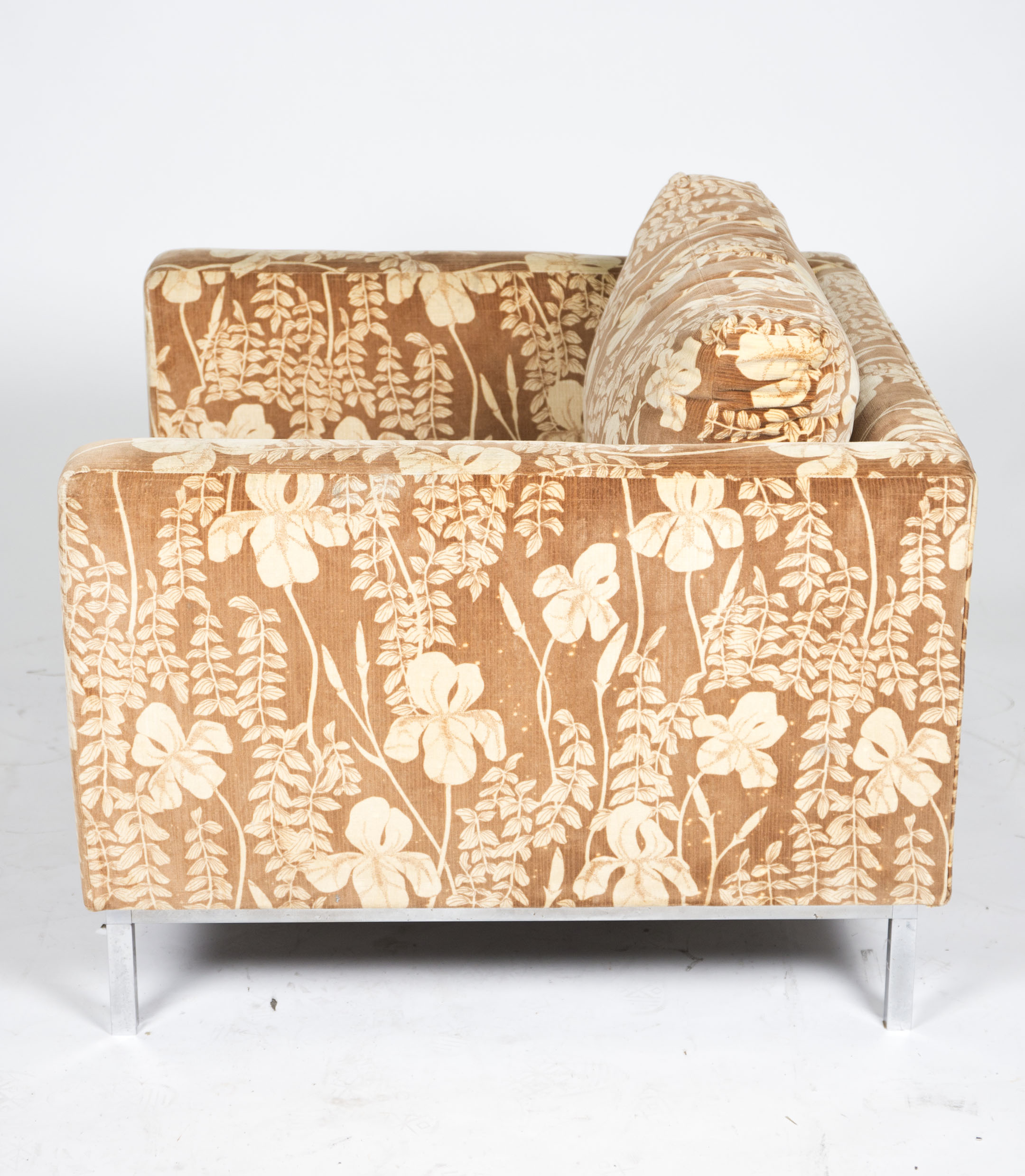 Style of Florence Knoll Mid Century Modern Upholstered Armchair