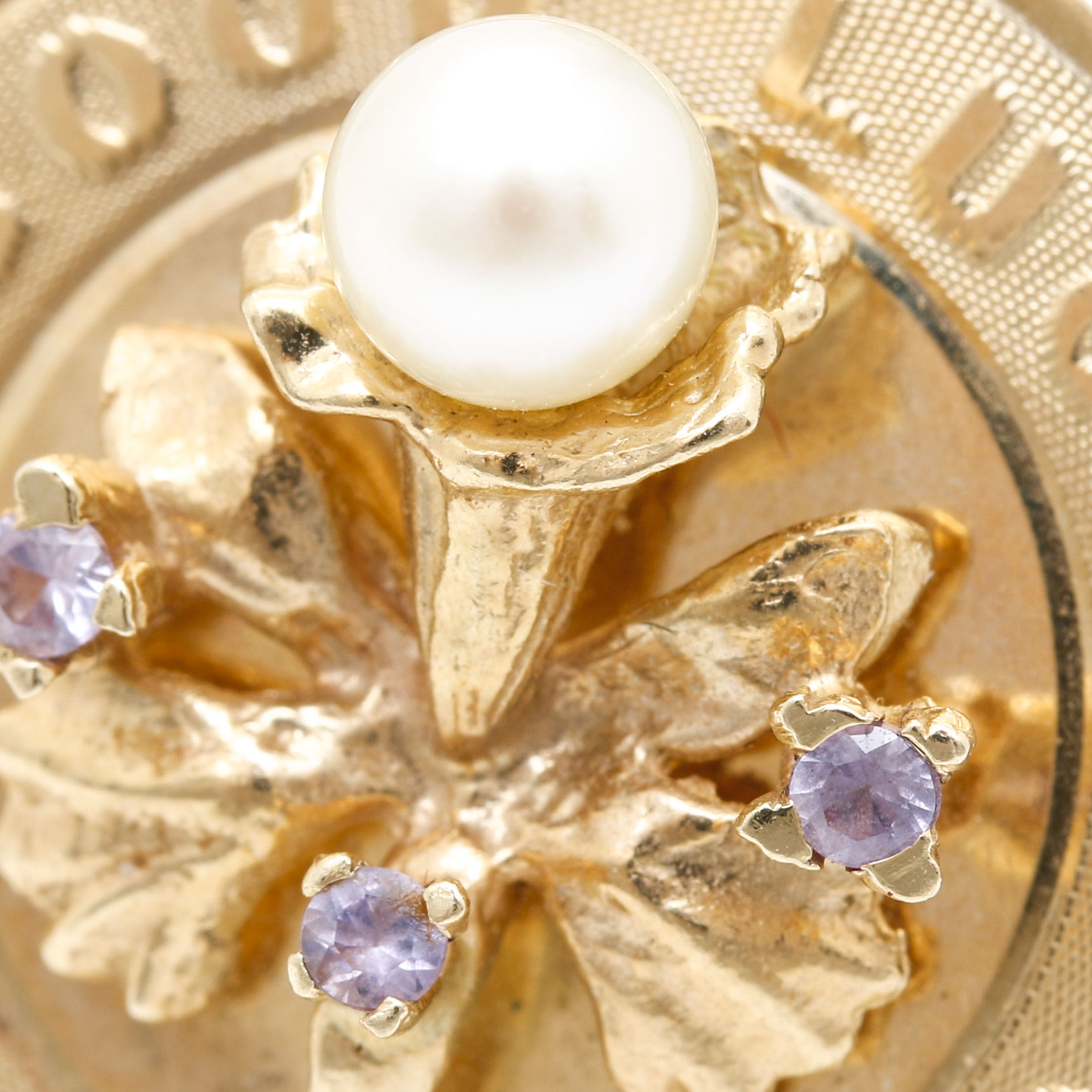 14K Yellow Gold Bracelet and Charm