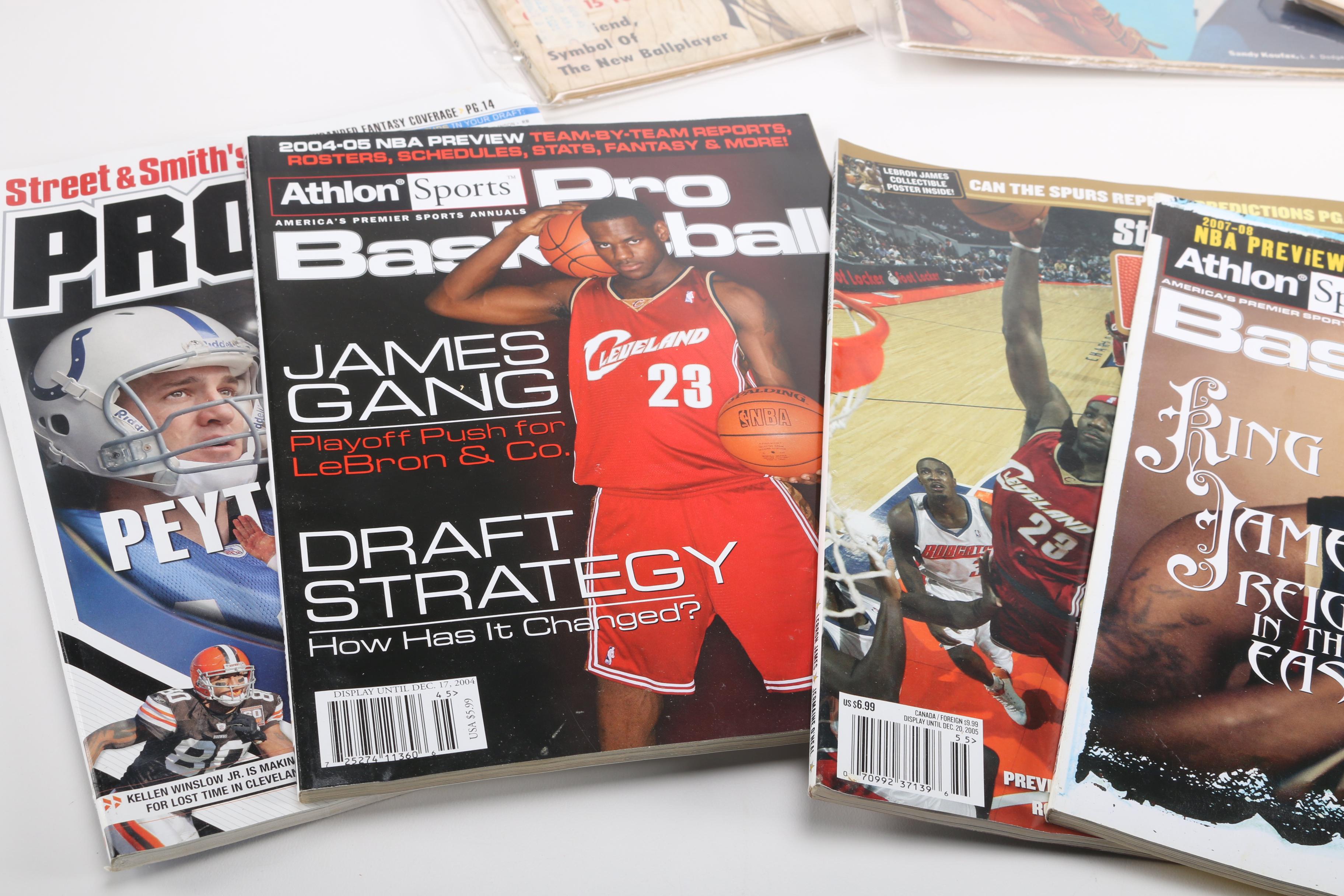 Assortment of Sports Magazines