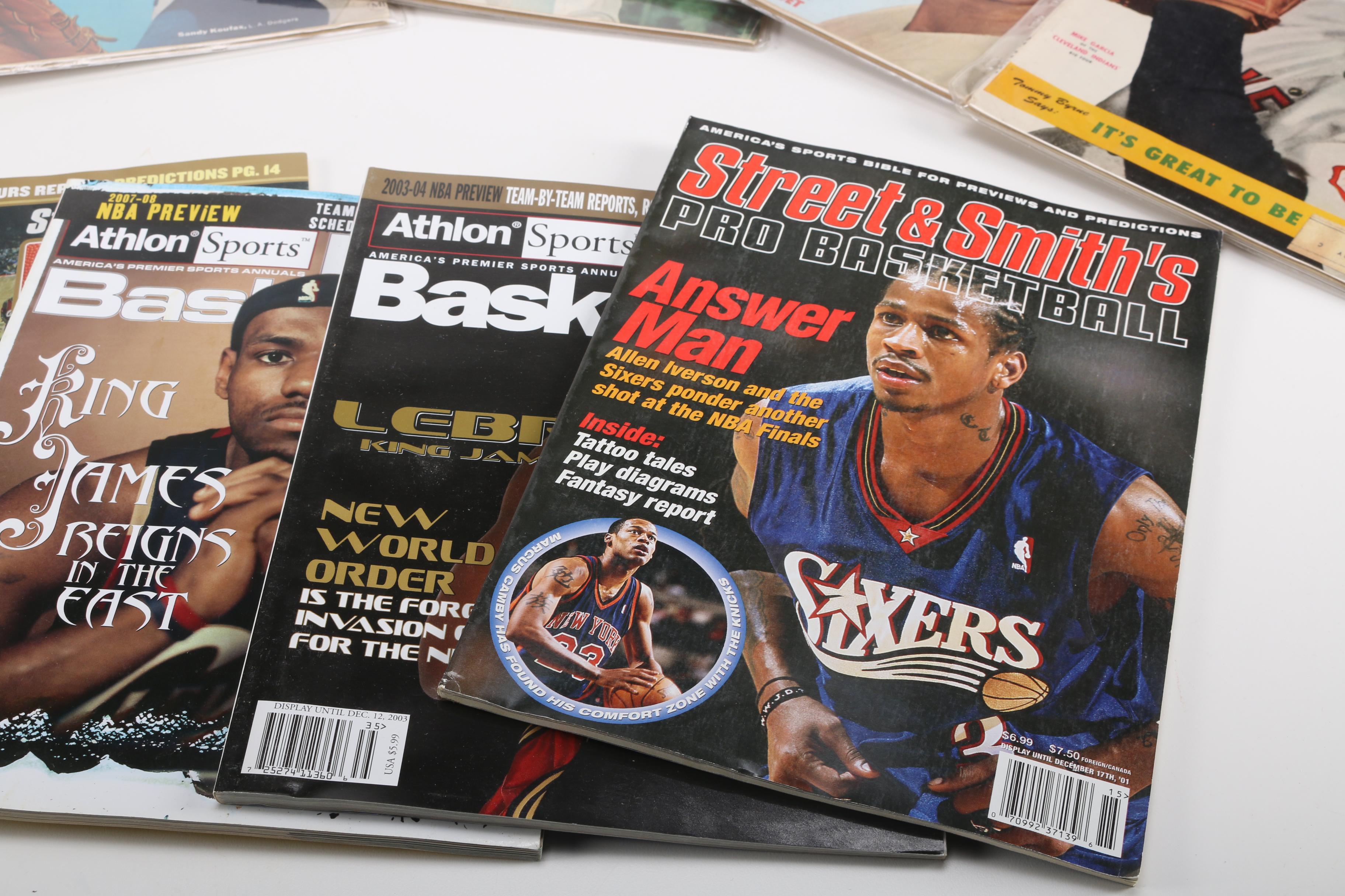 Assortment of Sports Magazines
