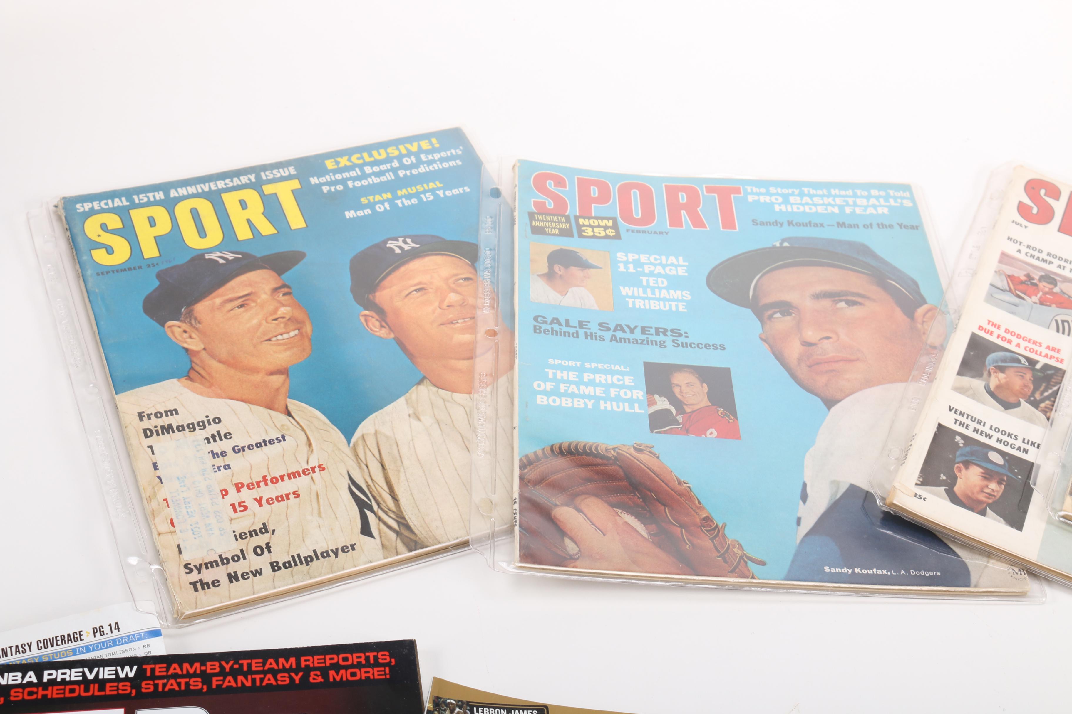 Assortment of Sports Magazines