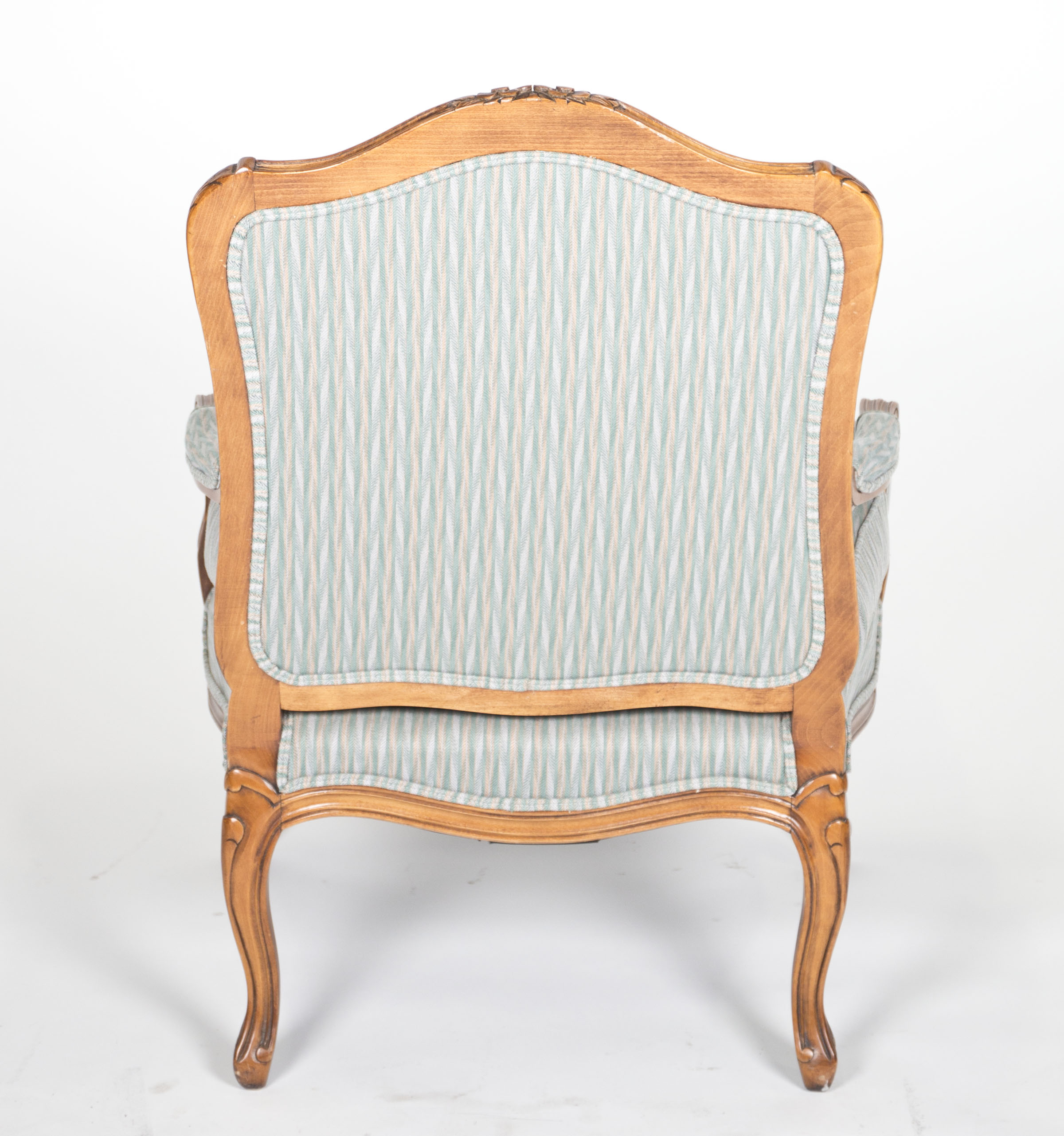 Vintage Louis XV Style Upholstered Fauteuil