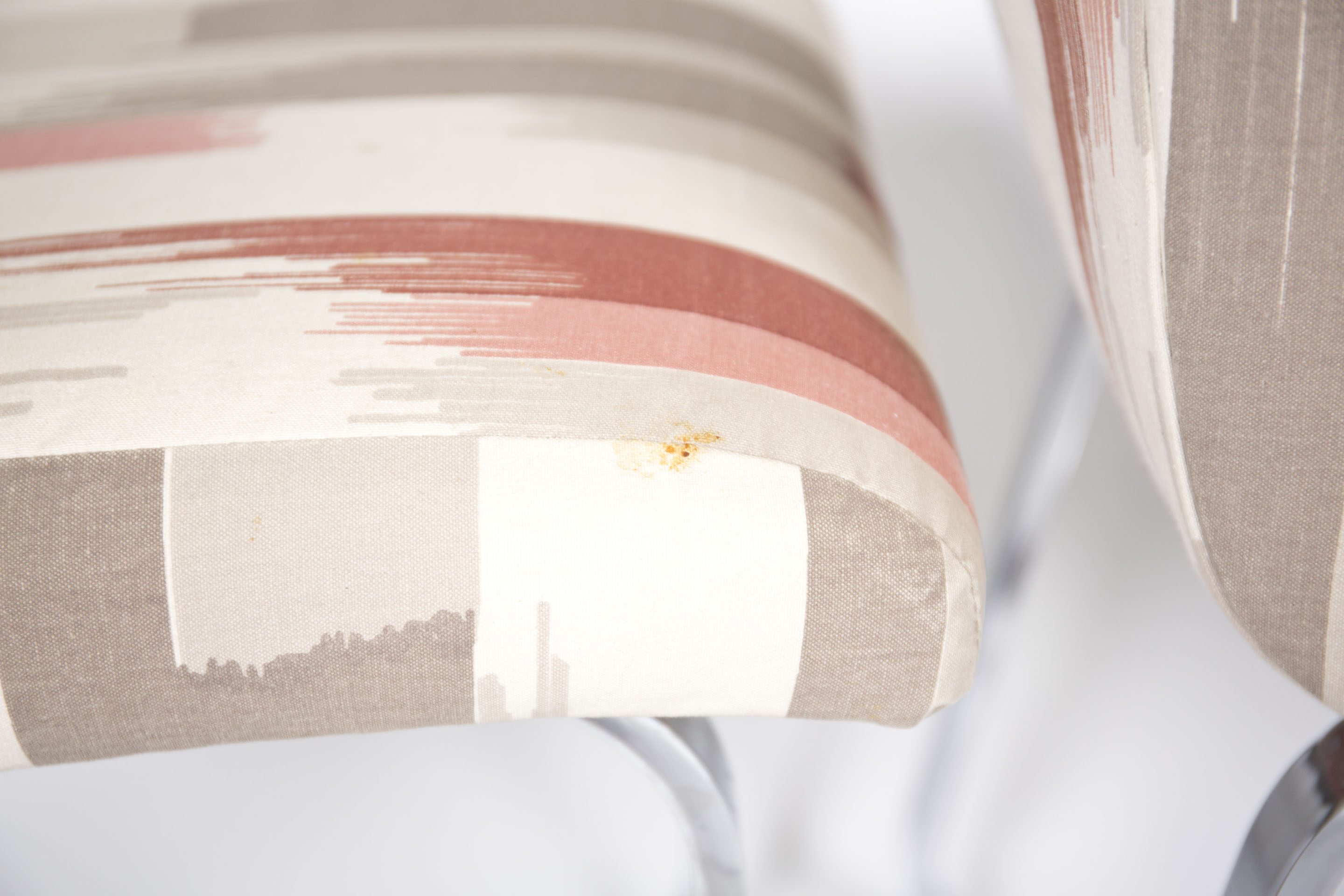 Mid Century Modern Upholstered Metal Frame Chairs by Design Institute America