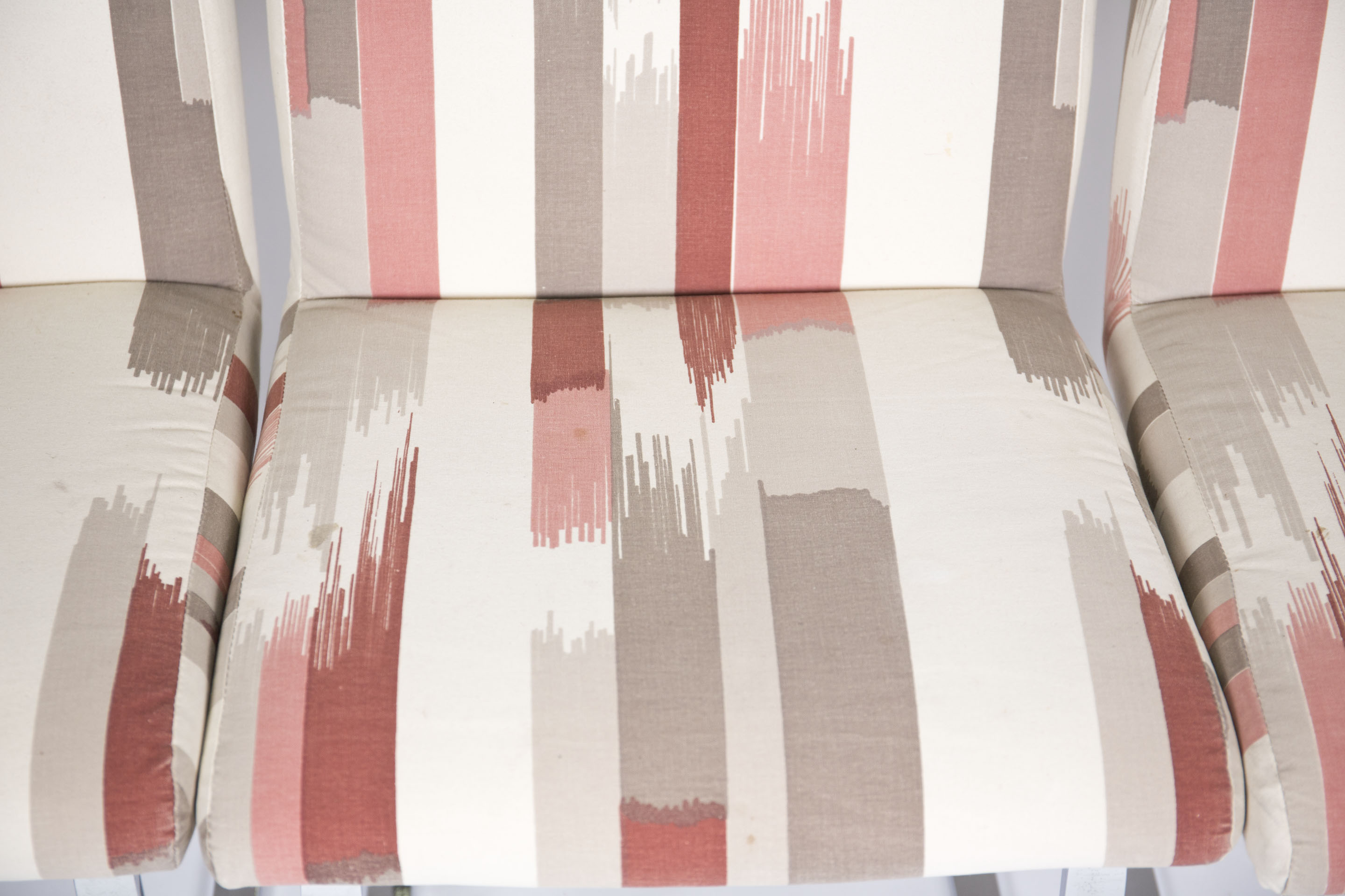 Mid Century Modern Upholstered Metal Frame Chairs by Design Institute America