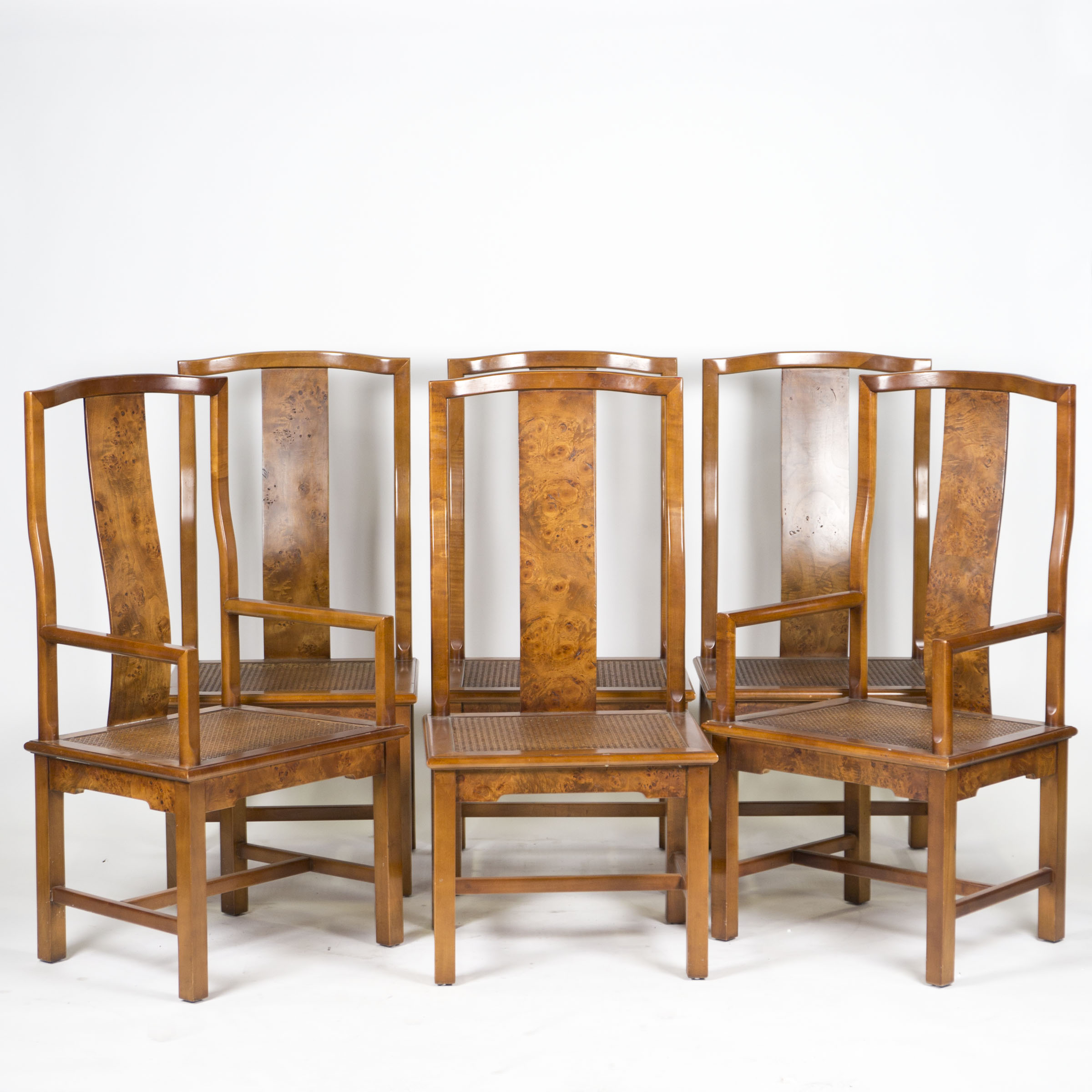 Vintage Yoke Back Dining Chairs